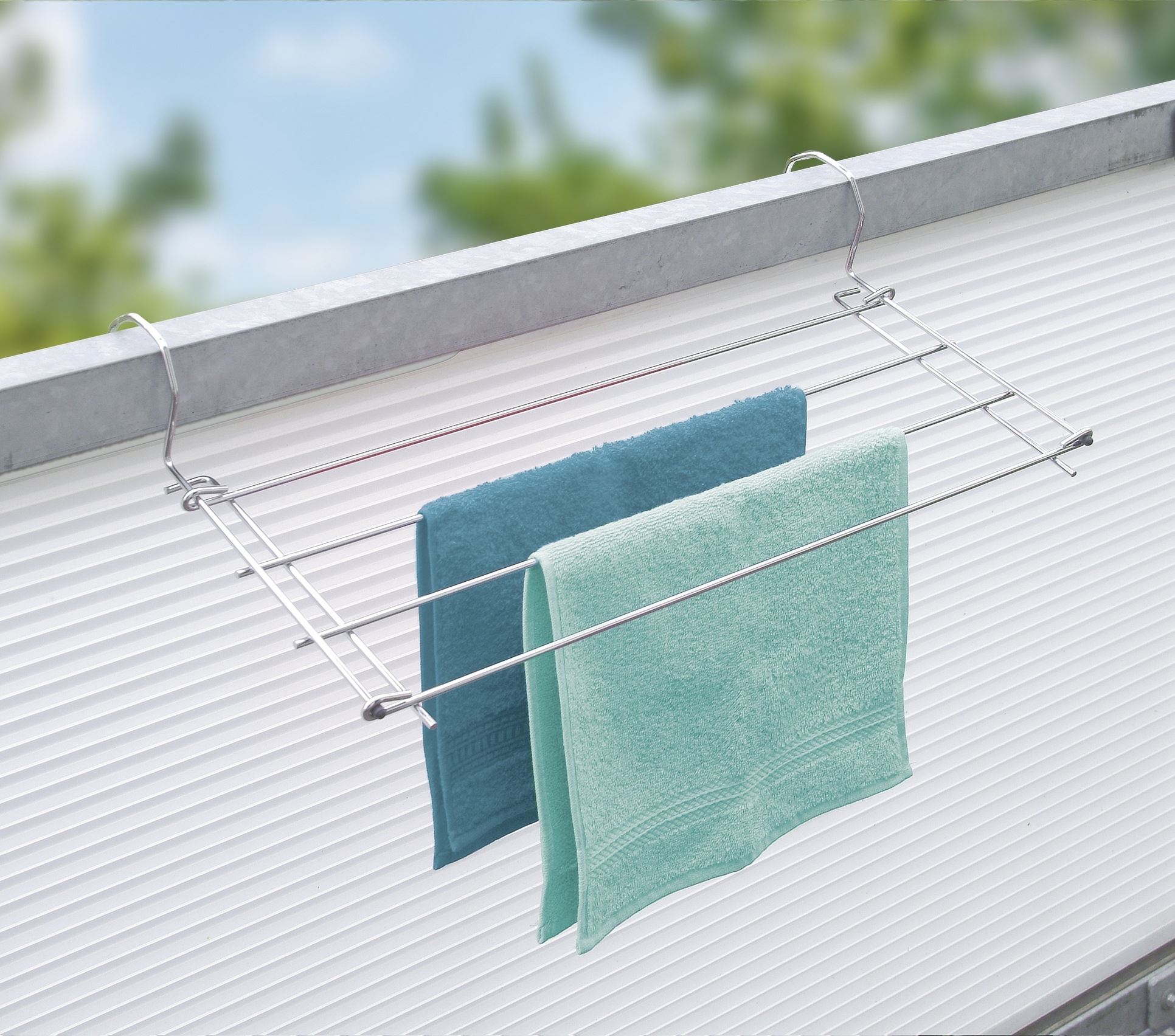 Thumbnail - WENKO Heizkörper-Wäschetrockner "Modell chrom" zusätzlicher Trockenplatz im Haushalt, 2,40 m Trockenlänge