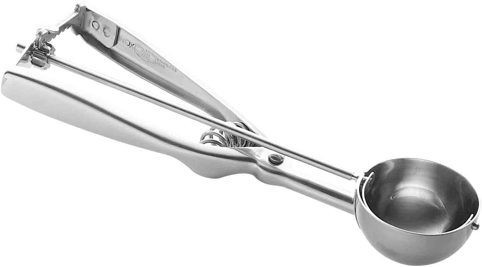Eisportionierer PINTINOX "Gelateria Professional", silber (edelstahlfarben), Ø:5cm, Edelstahl, Kochlöffel, Edelstahl, spülmaschinengeeignet