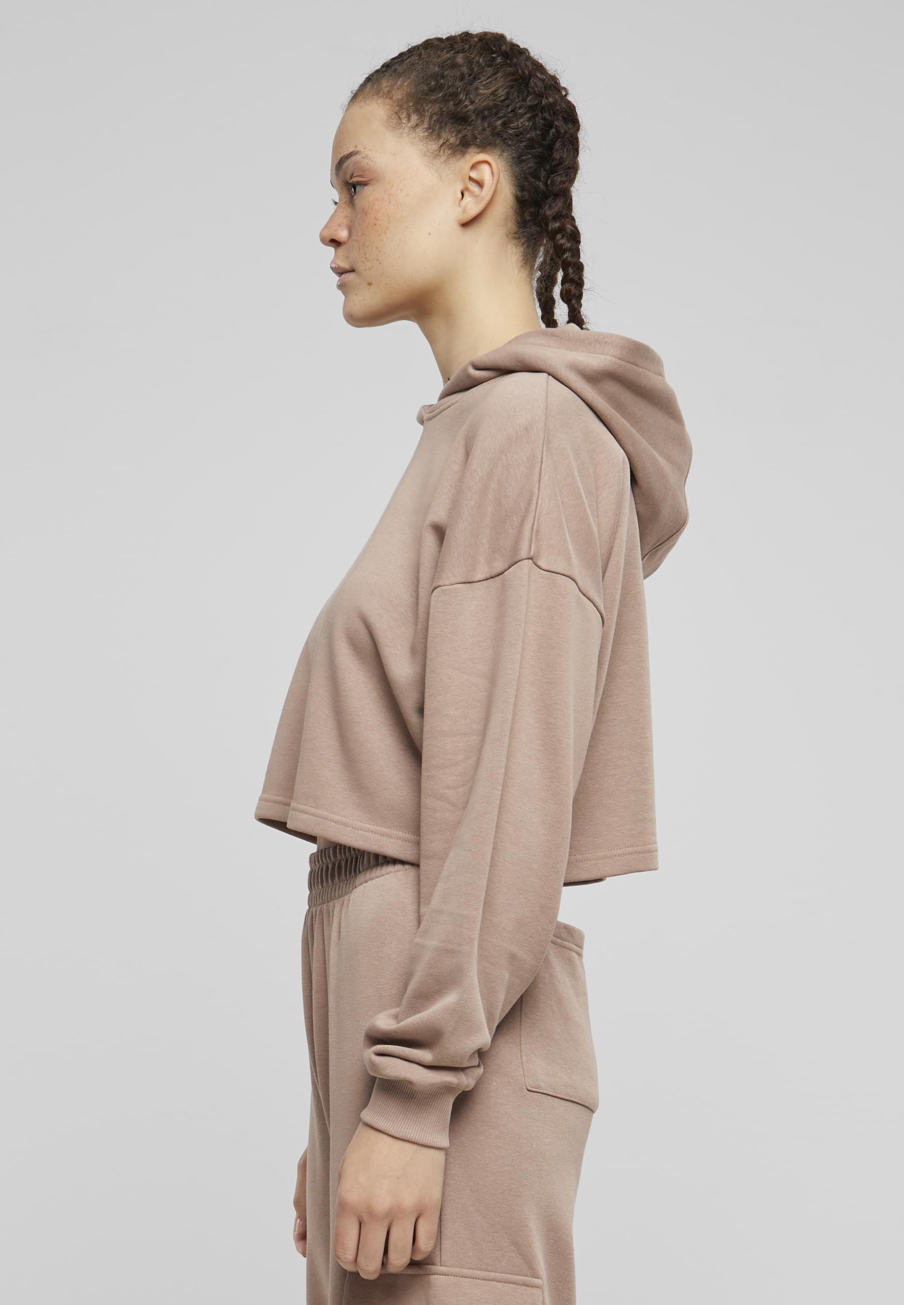 URBAN CLASSICS Kapuzenpullover »Urban Classics Damen Ladies Oversized Cropped Light Terry Hoodie«, (1 tlg.)