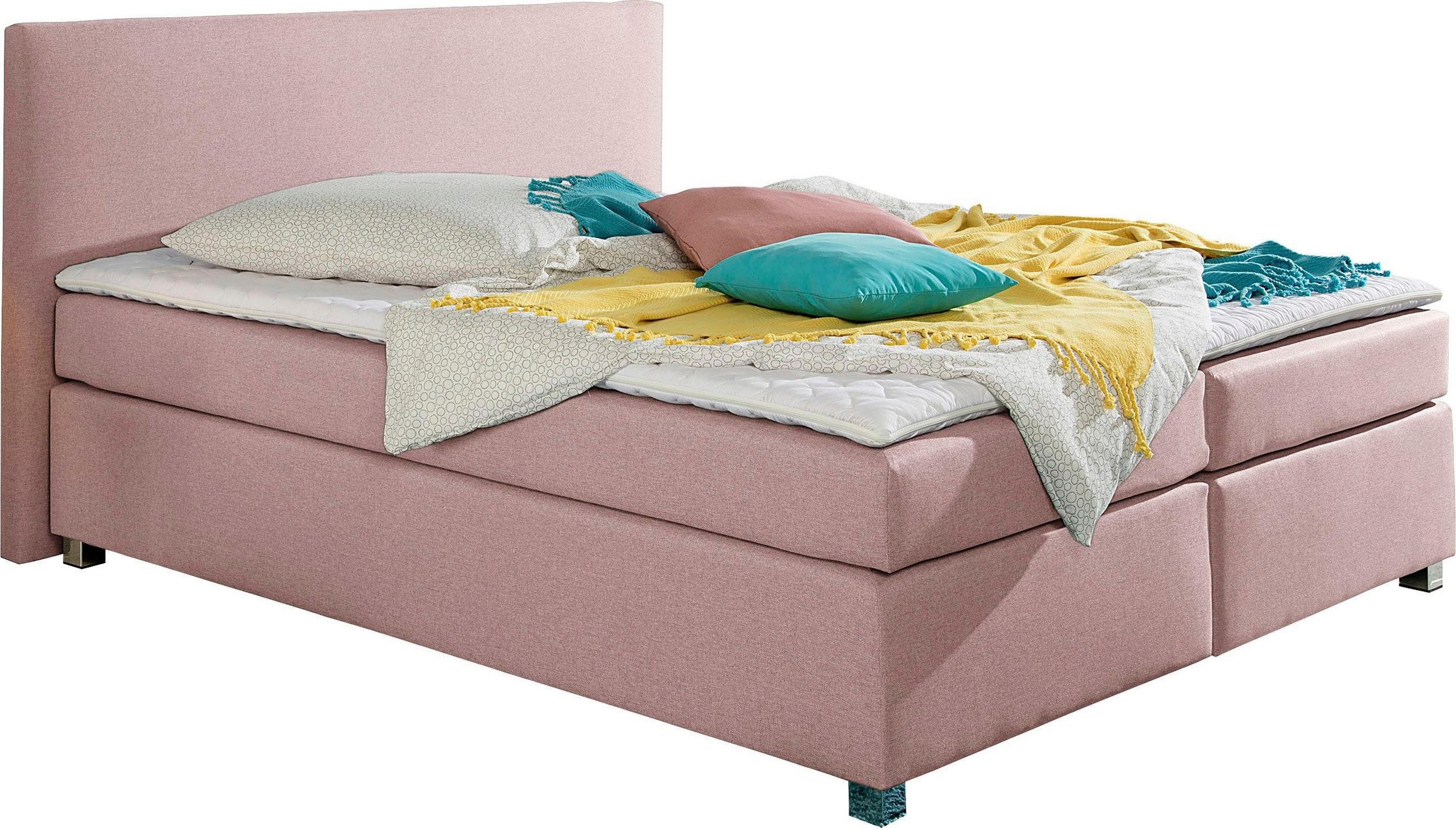 INOSIGN Boxspringbett »Eliana«, inkl. Topper, in 4 Breiten, 3 Matratzenarten und 2 Härtegraden