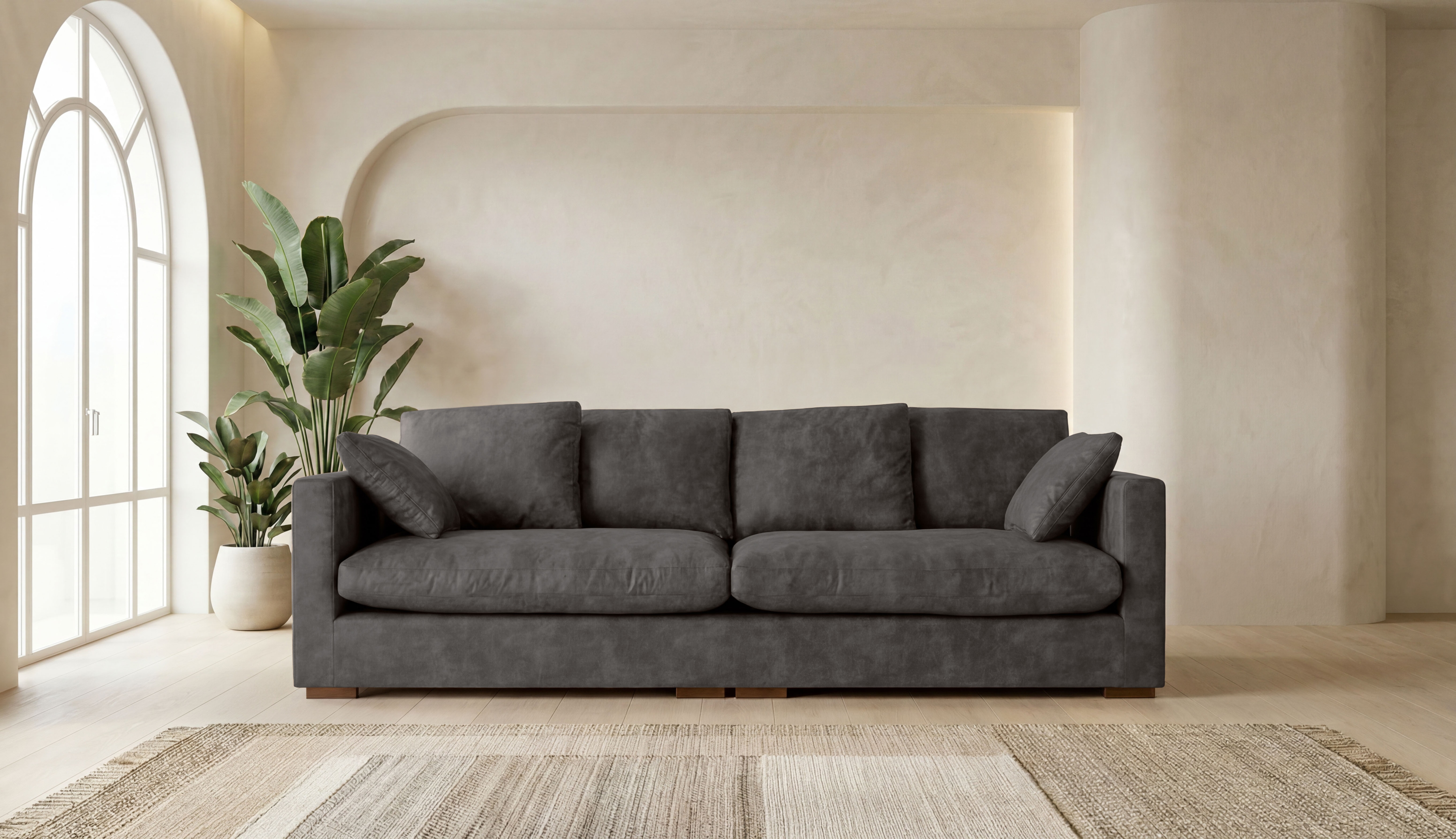 OTTO home Big-Sofa "Coray" extra weich und kuschelig, Füllung mit Federn und Daunen