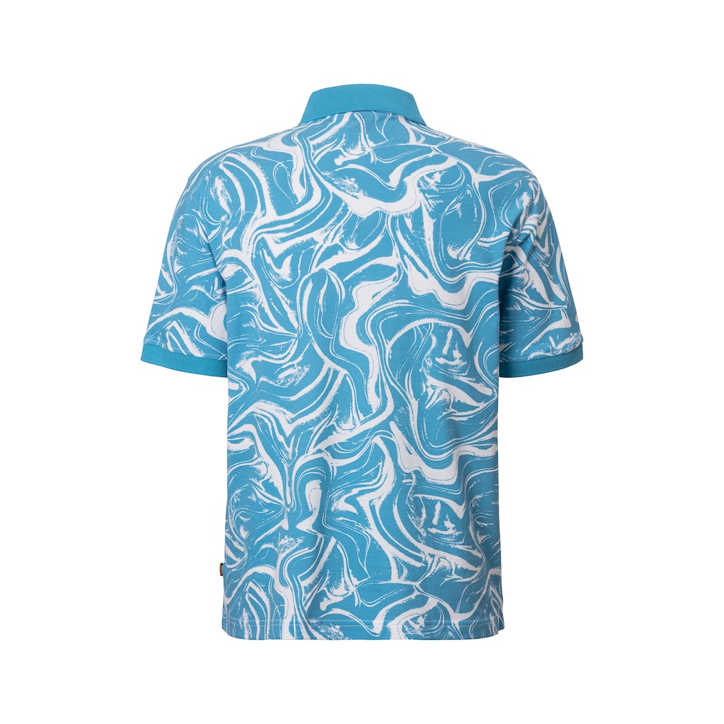 BOSS ORANGE Poloshirt »Pe_AlloverOcean«, mit Polokragen