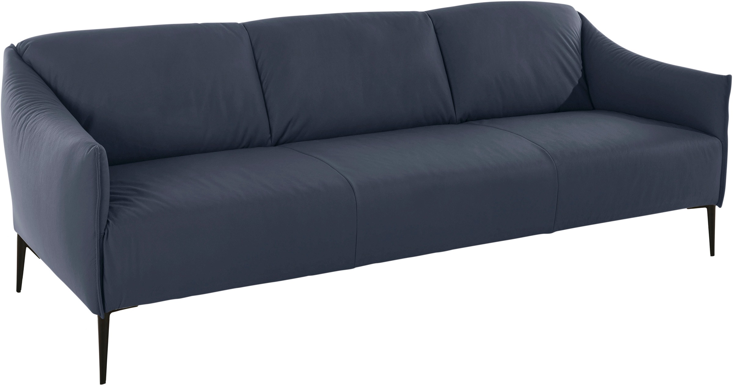 W.SCHILLIG 3-Sitzer »sally«, mit Metallfüßen in Schwarz pulverbeschichtet, Breite 224 cm