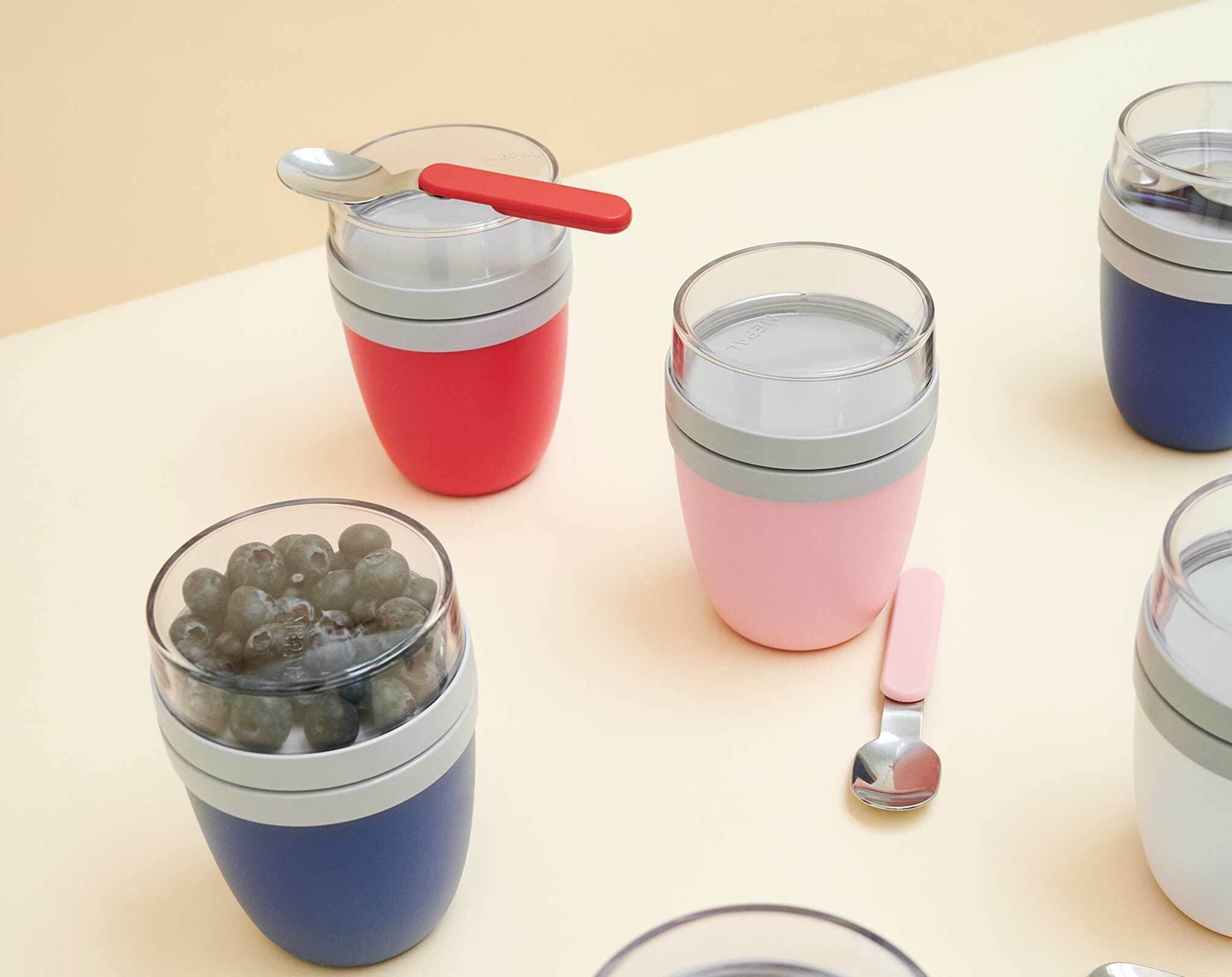 Mepal Lunchbox »Lunchpot + Faltbarer Löffel Ellipse 500 + 200 ml«, (3 tlg.)
