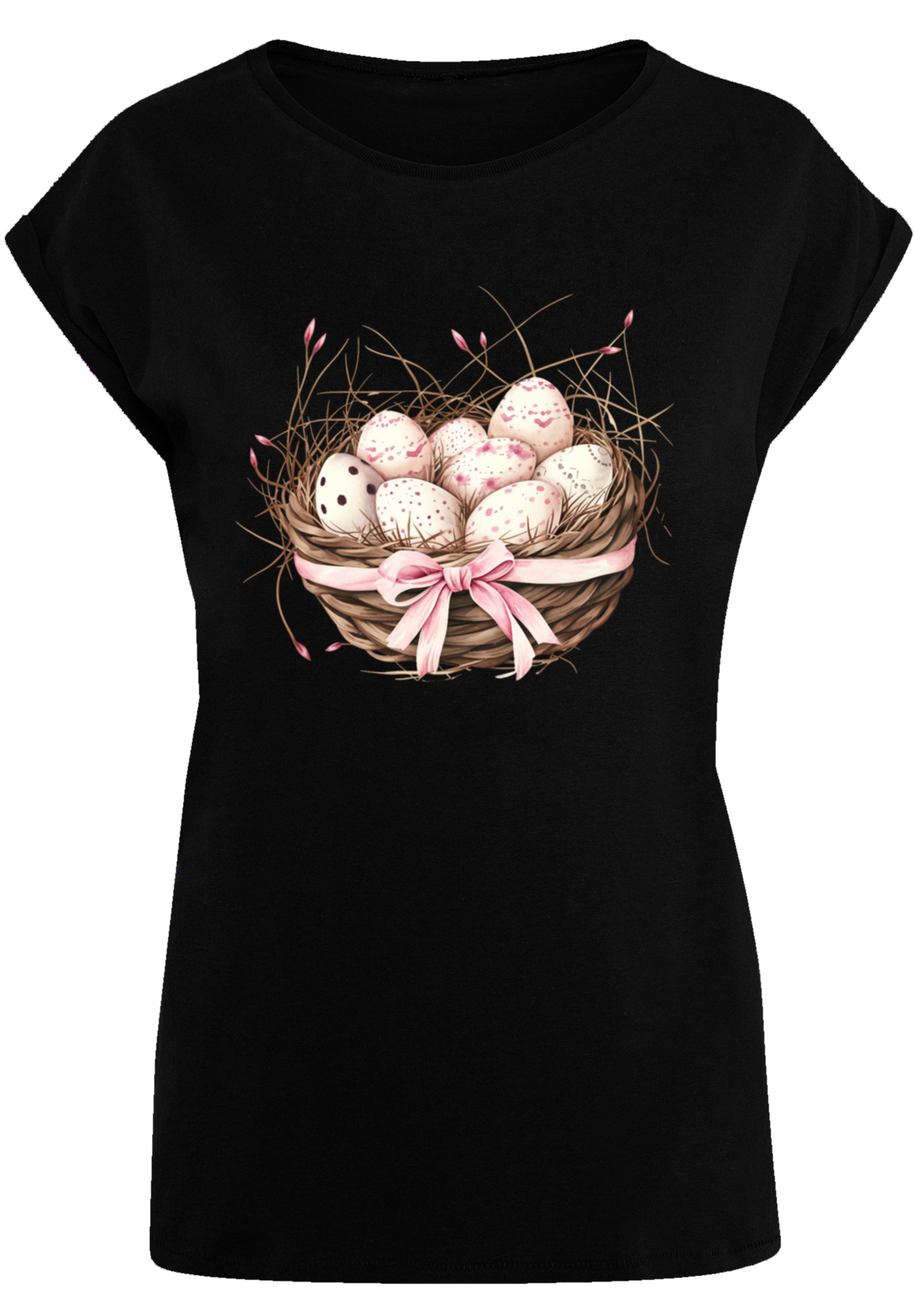 F4NT4STIC T-Shirt »Osterei Nest Korb Dekor«, Premium Qualität