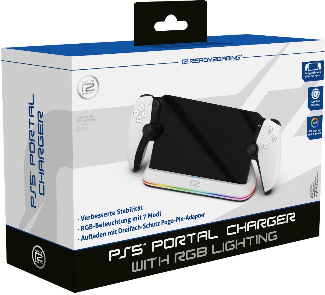 Ready2gaming Ladestation »Ladestation mit RGB Beleuchtung für die PlayStation Portal«