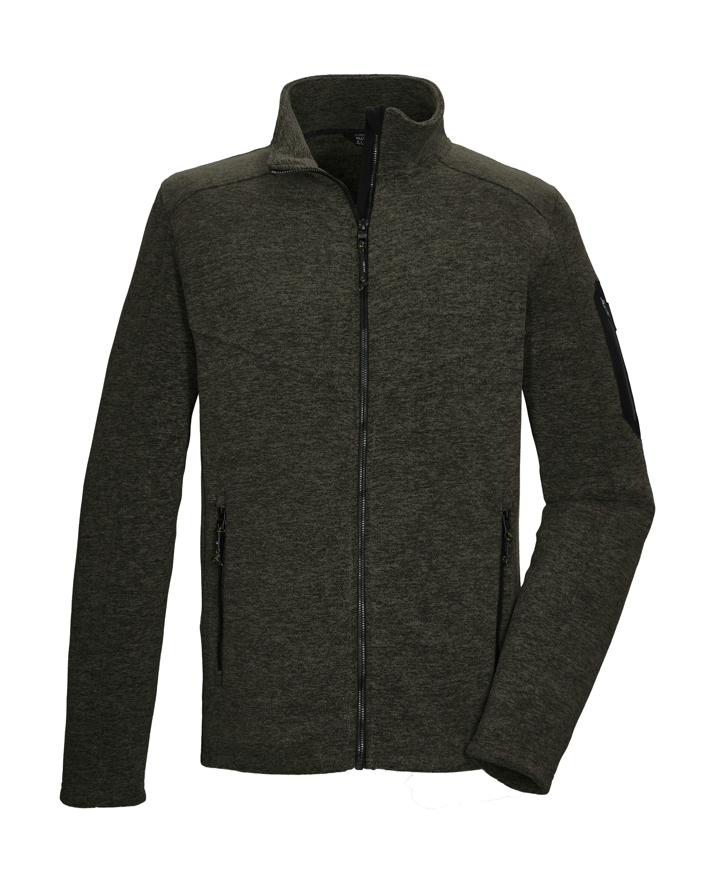 Killtec Fleecejacke "KOW 35 MN FLC JCKT" Fleecejacke mit Stehkragen, verschließbaren Taschen, Kinnschutz