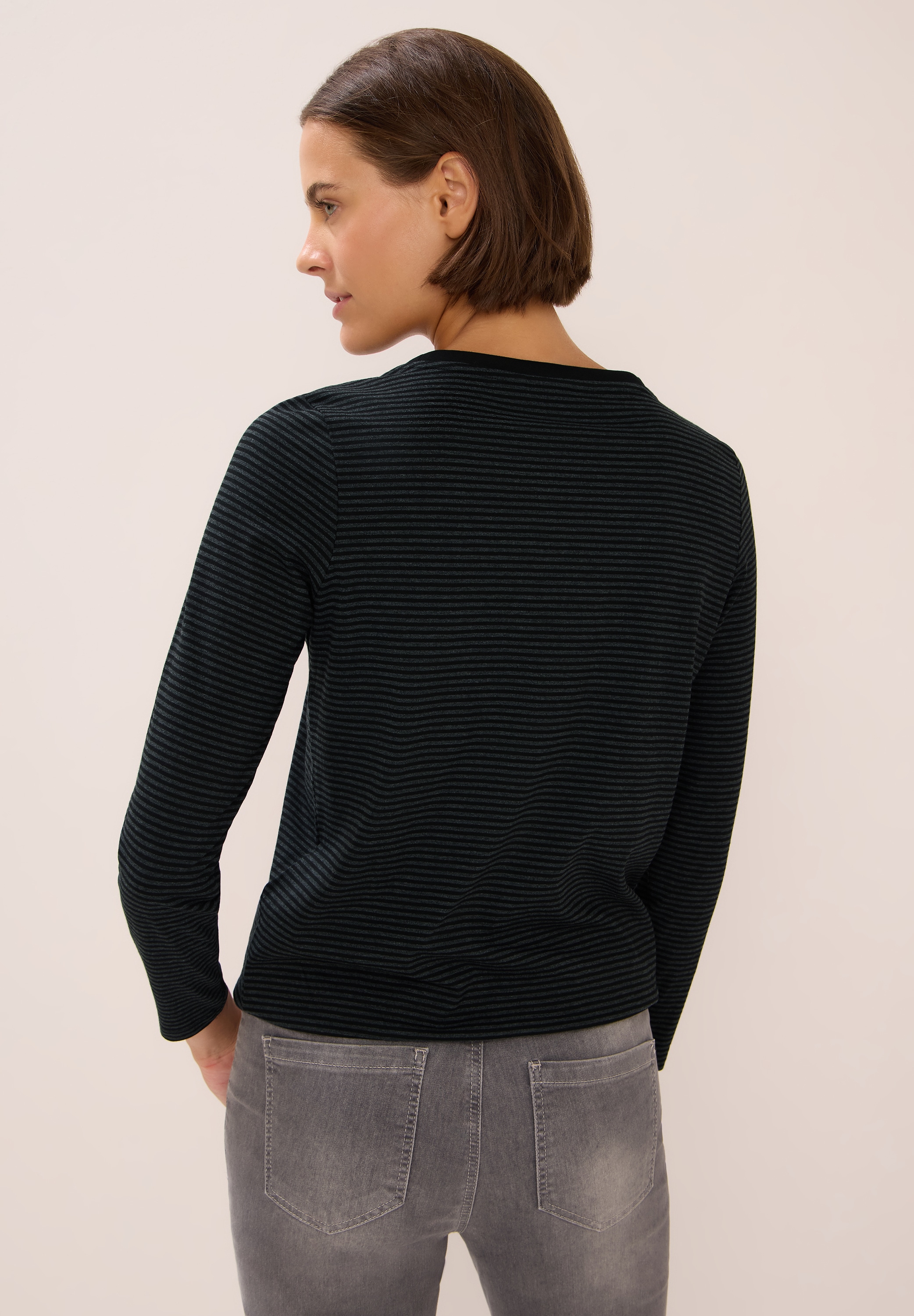 Cecil Langarmshirt, im soften Baumwoll-Mix