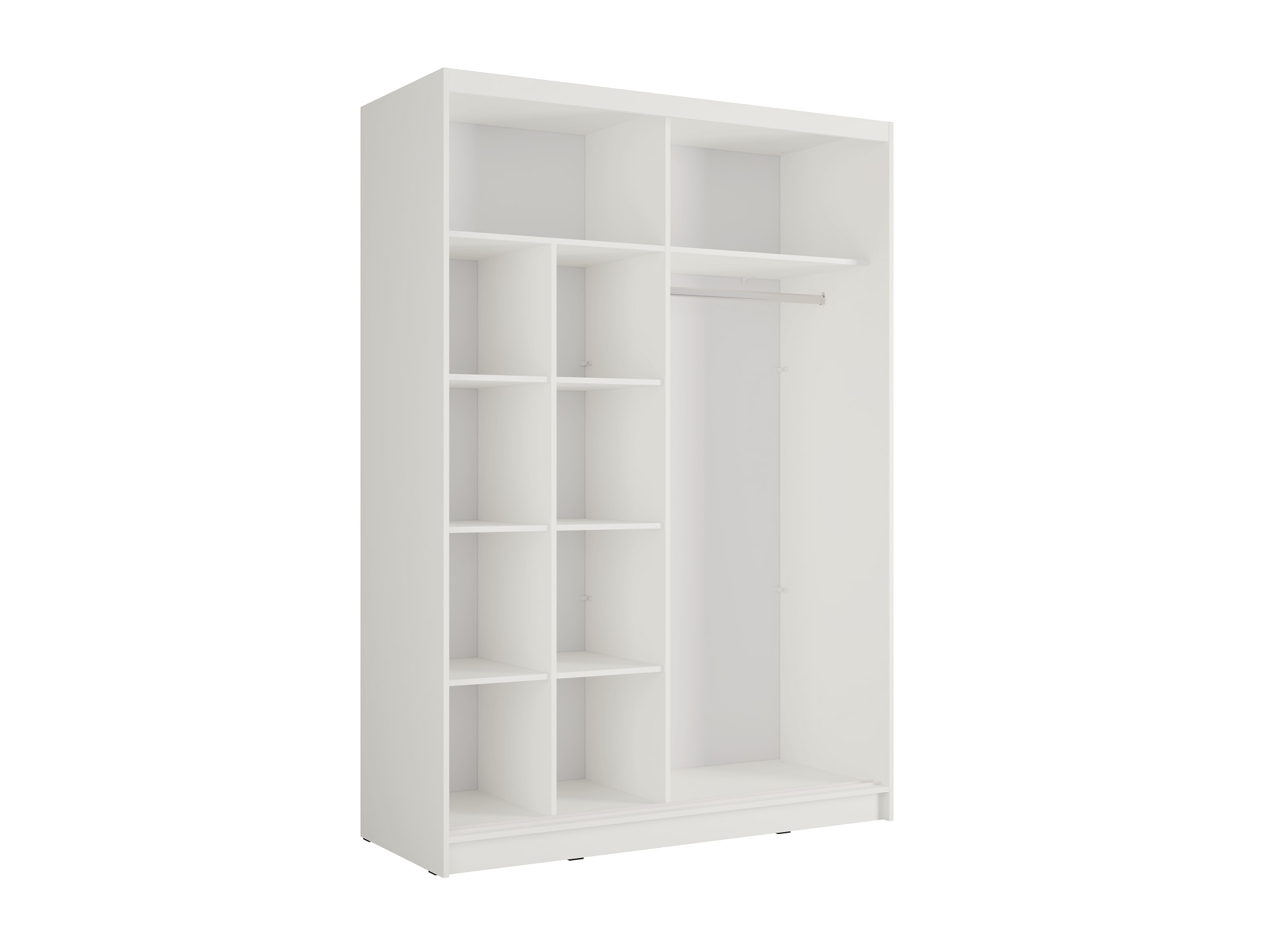 Home affaire Kleiderschrank »VILLEFRANCHE modern mit viel Stauraum, Fächer & Kleiderstange, Spiegel« Garderobe in 3 Breiten (155, 205, 248 cm), erhältlich in 3 Farben