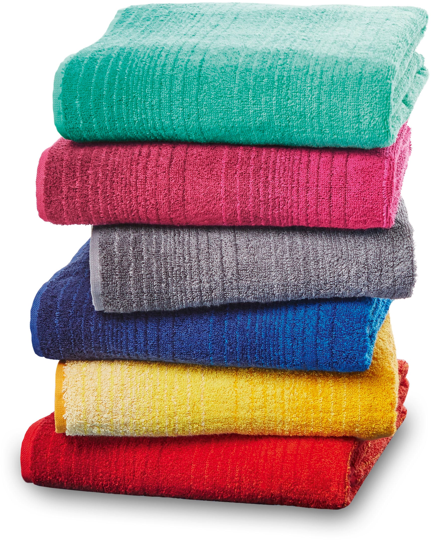 Dyckhoff Handtücher »Colori«, (Set, 2 St.), 2x Handtücher, aus 100% Bio Baumwolle, 450 g/m²