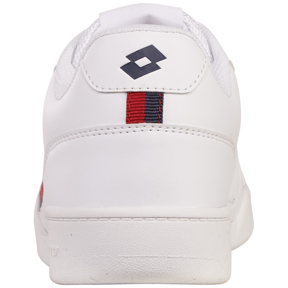 Sneaker LOTTO, Damen, Gr. 36, rot (weiß, rot), Kunstfaser, Synthetik, clean, Schuhe Sneaker, - besonders vielseitig zu kombinieren 3