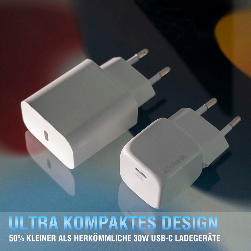 4smarts USB-Ladegerät »Netzladegerät VoltPlug PD 30W - MINI USB-C 1,5m«