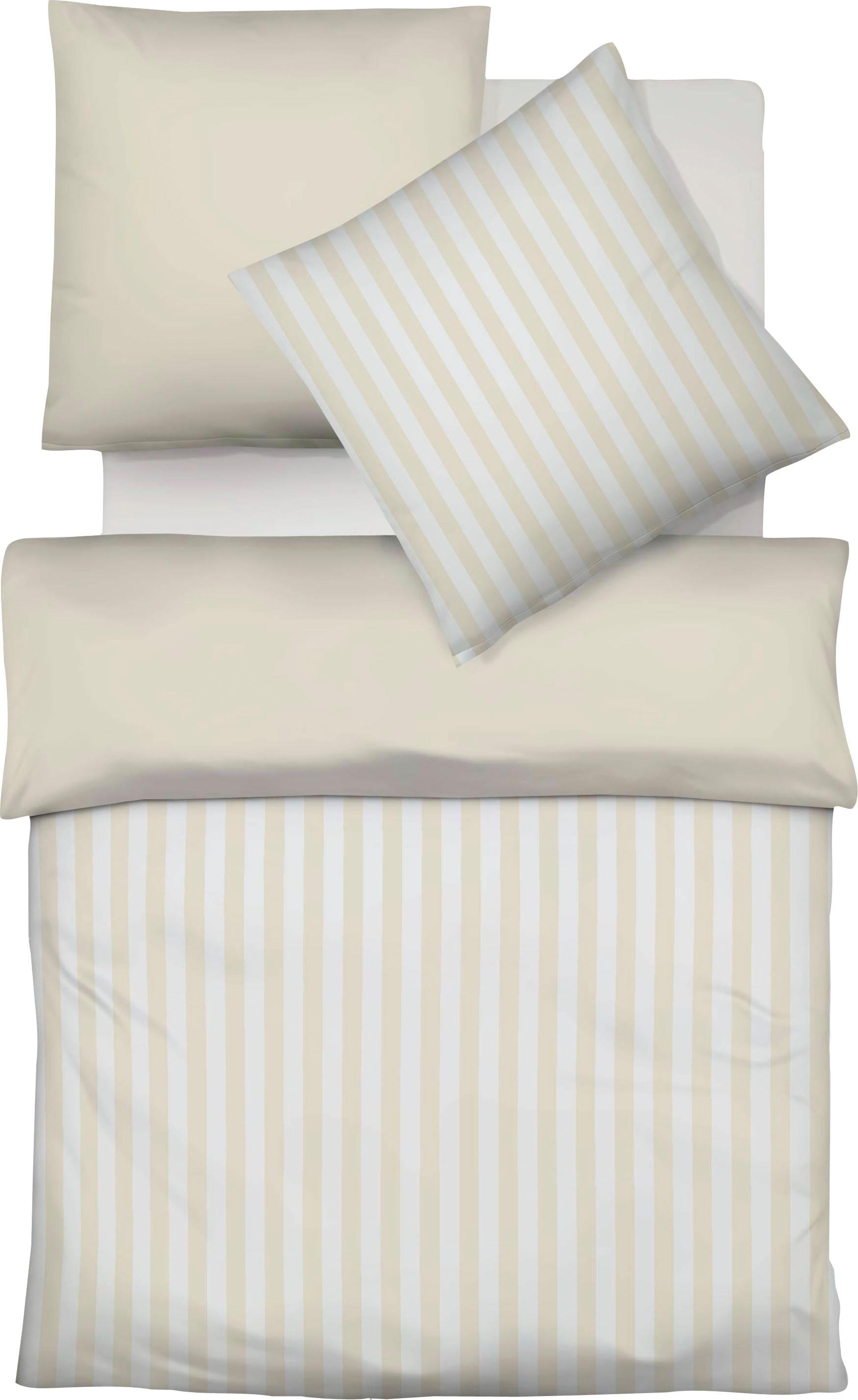 fleuresse Wendebettwäsche "Porto" 3 Stk. tlg. 100% Baumwolle, in Gr. 135x20 günstig online kaufen