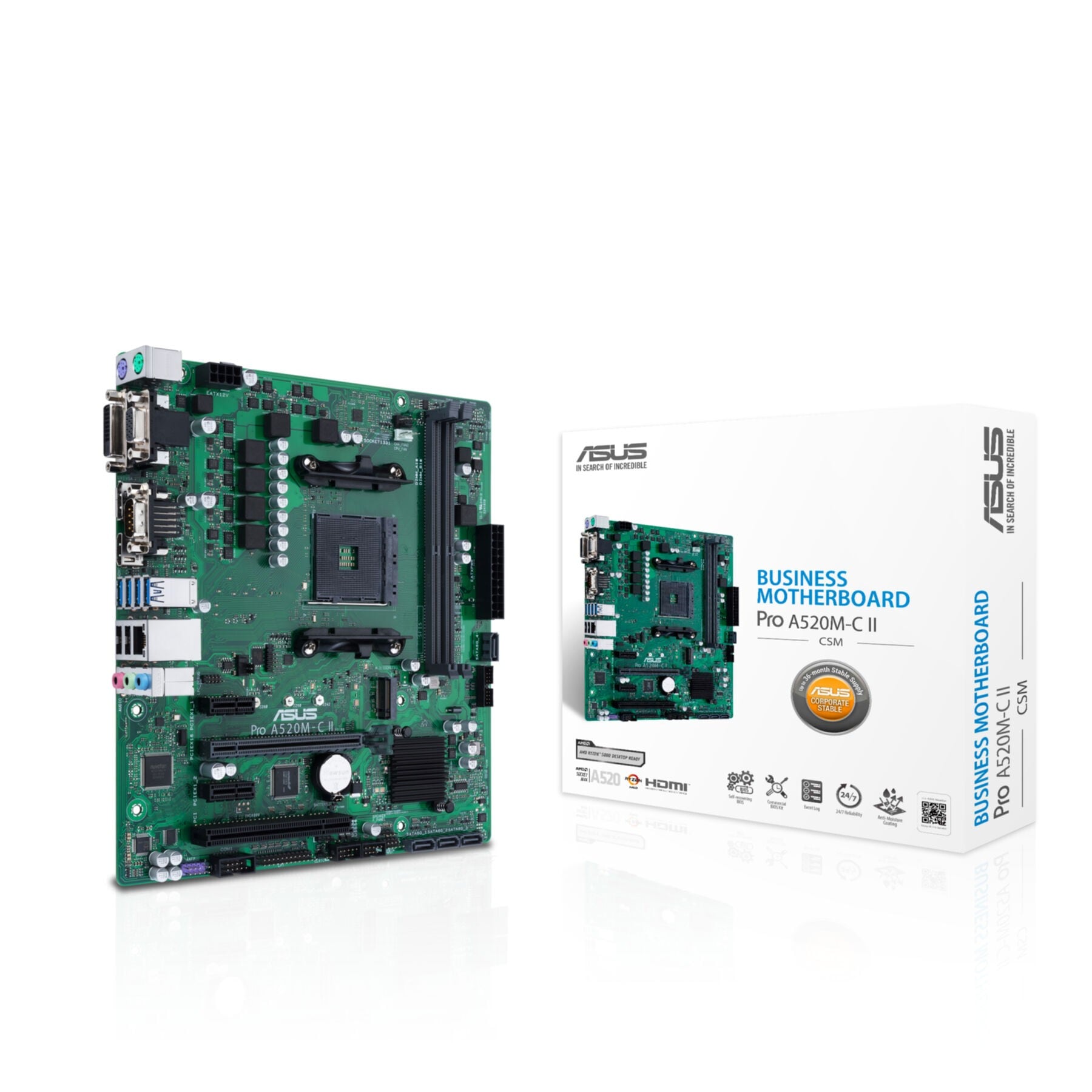 Asus Mainboard »PRO A520M-C II/CSM«