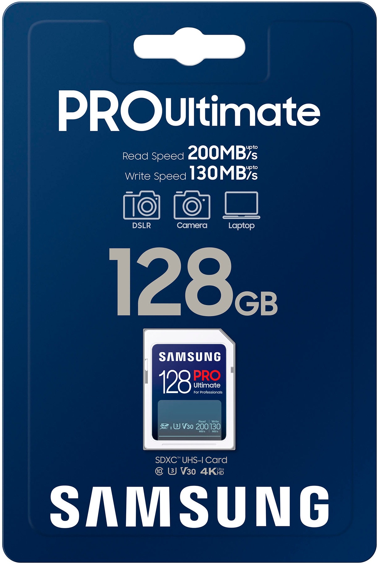 Samsung Speicherkarte »PRO Ultimate UHS-I SD«, (Video Speed Class 30 (V30)/UHS Speed Class 3 (U3) 200 MB/s Lesegeschwindigkeit)