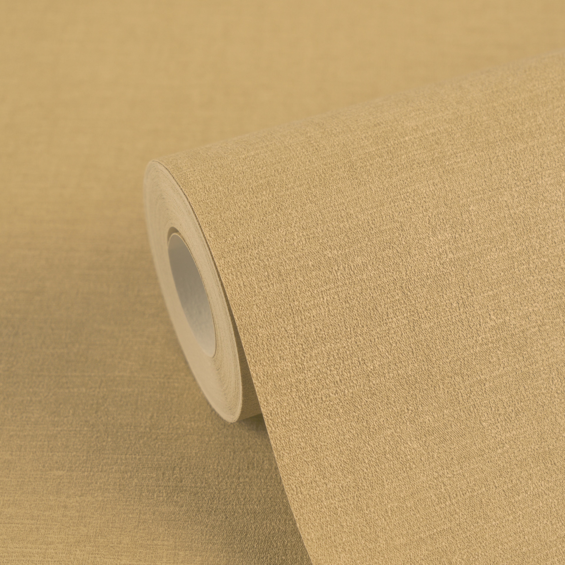 A.S. Création Vliestapete »Cuba II Golden Linen« Strukturmuster | uni | unifarben leicht strukturiert Dezente Textiloptik für eine warme, wohnliche Raumwirkung