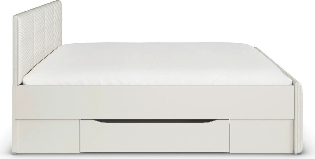 OTTO home Bett "Doppelbett Polsterbett Stauraumbett AGORDO" 180x200 cm, Kopf- und Fußteil aus Cordstoff oder Webstoff, praktische Bettschubkästen für zusätzlichen Stauraum MADE IN GERMANY
