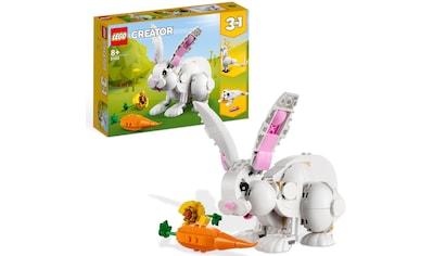 Konstruktionsspielsteine »Weißer Hase (31133), LEGO® Creator 3in1«, (258 St.), Made in...