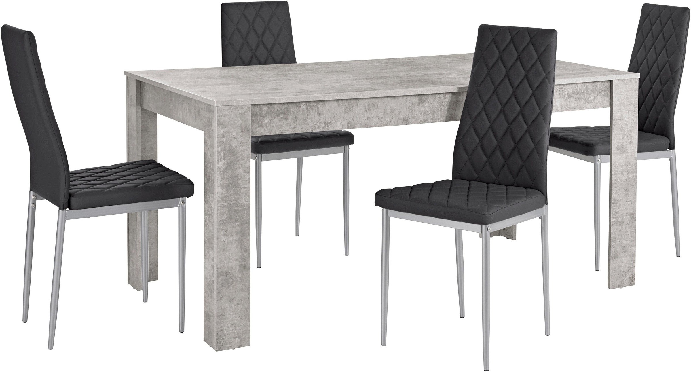 INOSIGN Essgruppe "Lynn160/Brooke" Set, Set: Tisch mit 4 Stühlen günstig online kaufen