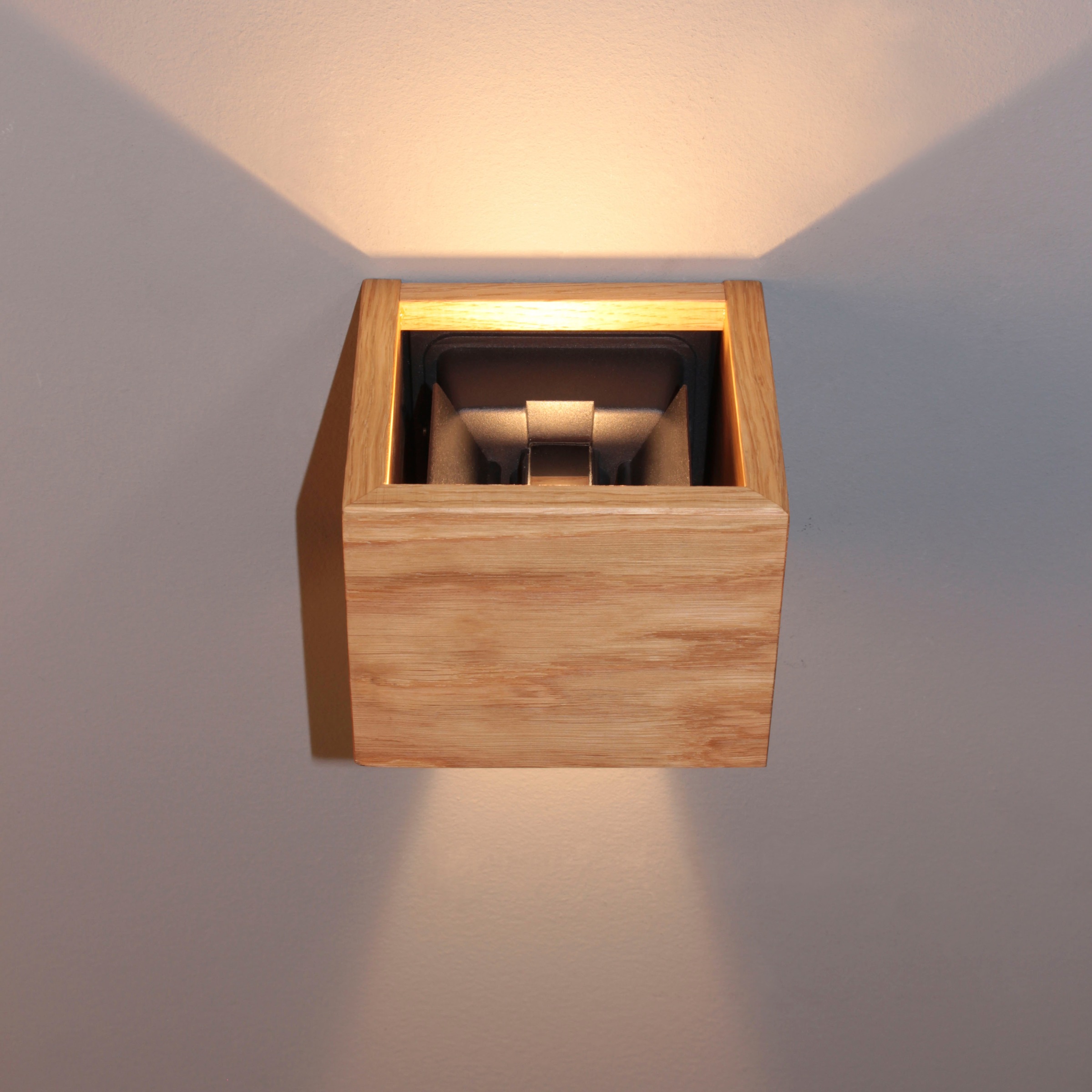 FISCHER & HONSEL Wandleuchte »Shine-Wood«, 2 flammig, Leuchtmittel LED-Modul | LED fest integriert, made in Germany, langlebige LED