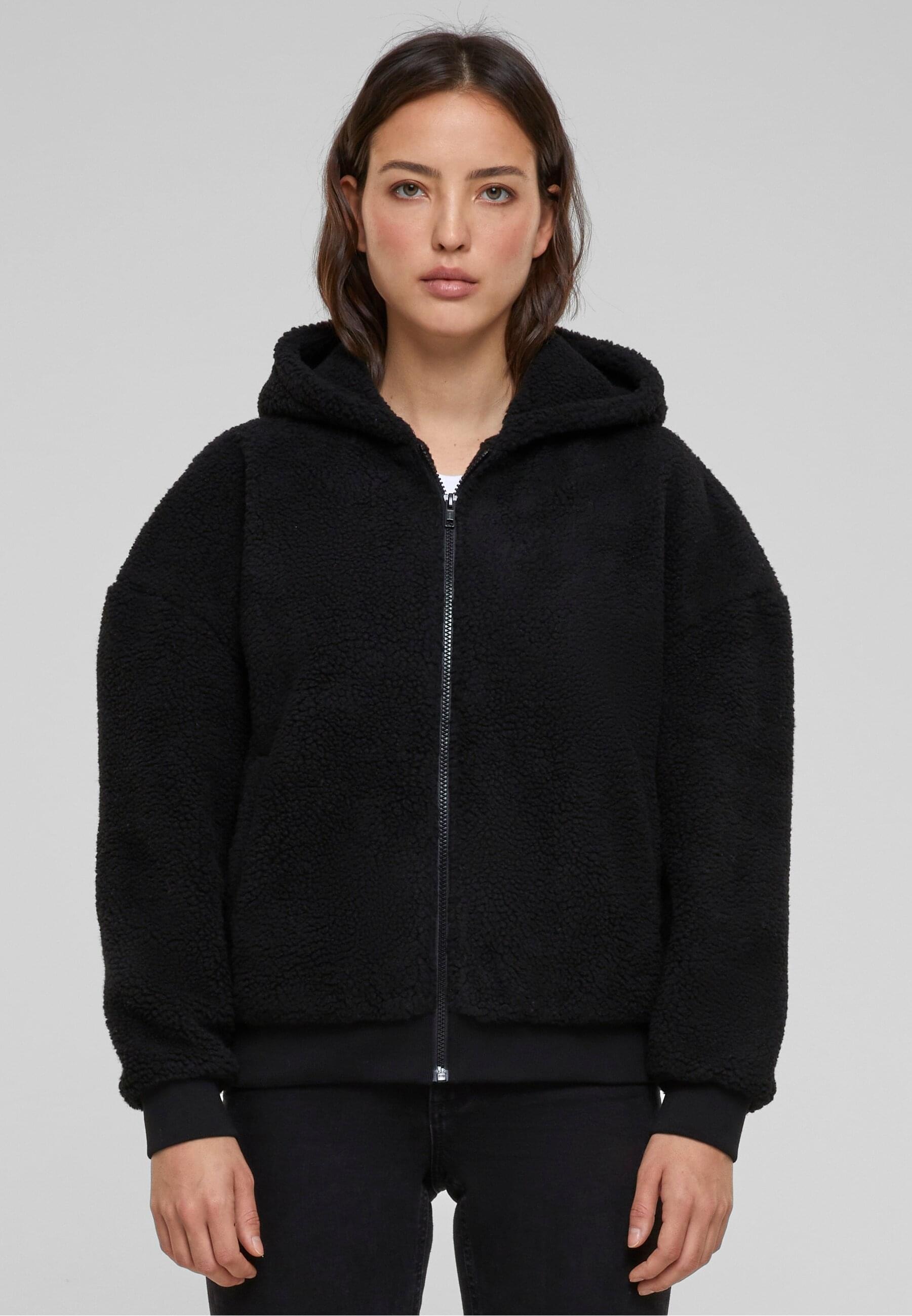 URBAN CLASSICS Sweatjacke »Urban Classics Damen Ladies Oversized Sherpa Zip Hoody«