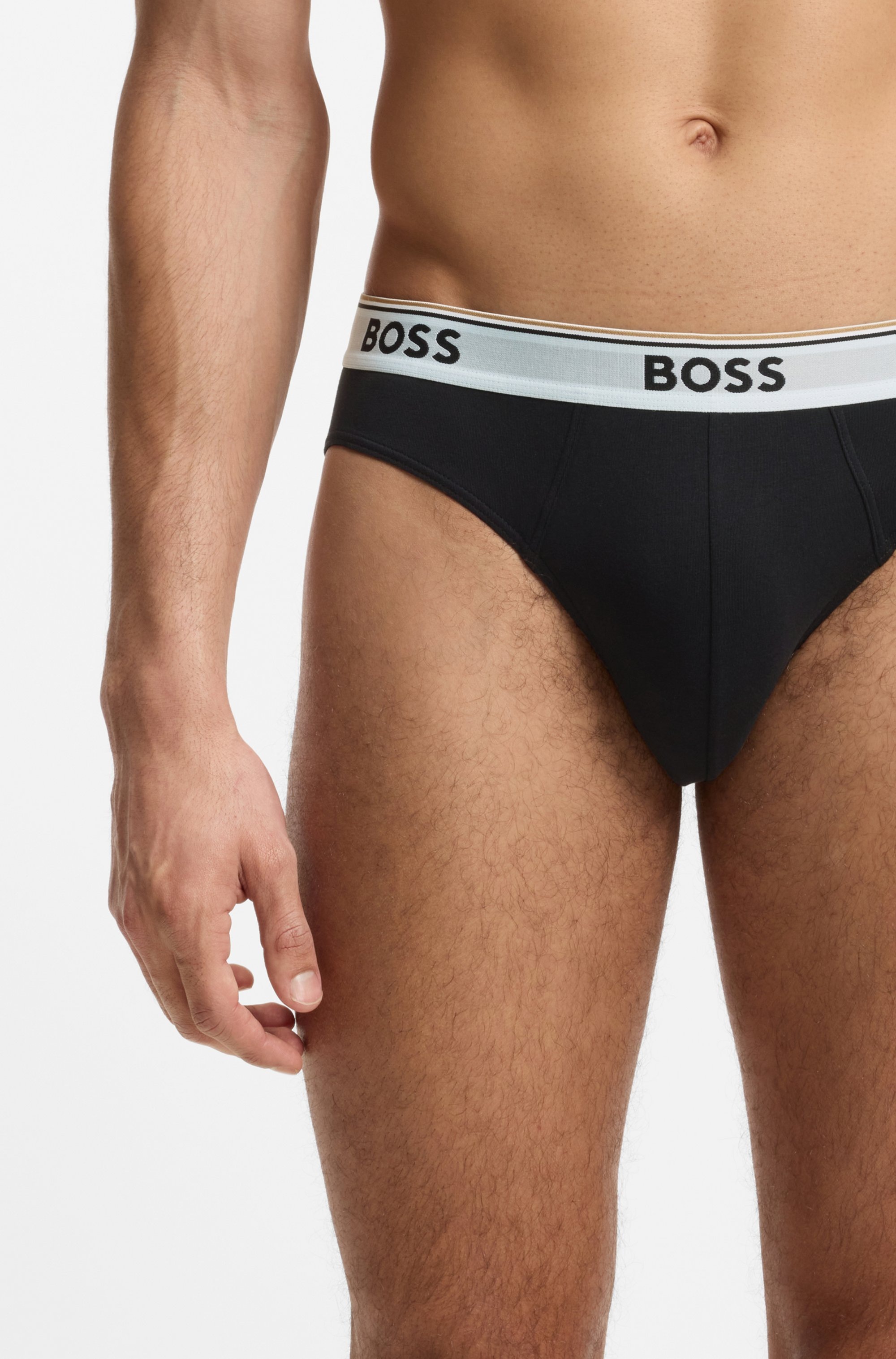 BOSS Slip aus elastischer Baumwolle, mittlere Bundhöhe