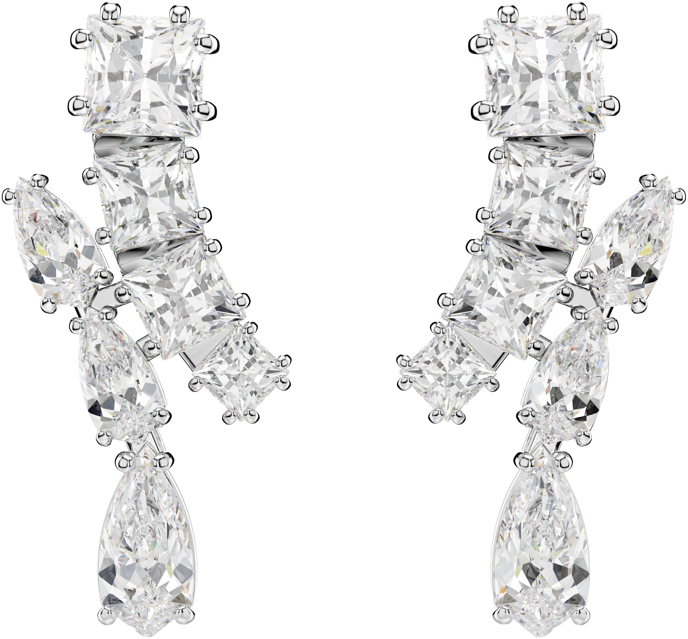 Swarovski Paar Ohrstecker »Schmuck Geschenk Matrix Drop-Ohrhänger, 5700418«, mit Swarovski® Zirkonia (synth.)