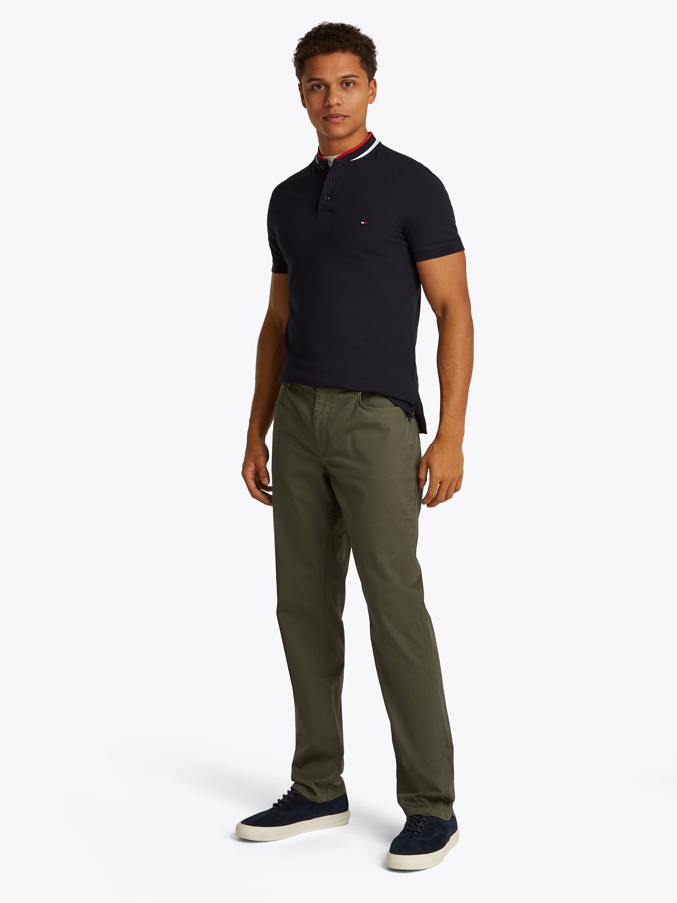 Tommy Hilfiger Chinohose »DENTON 5PKT PRINTED STRUCTURE«, mit Struktur