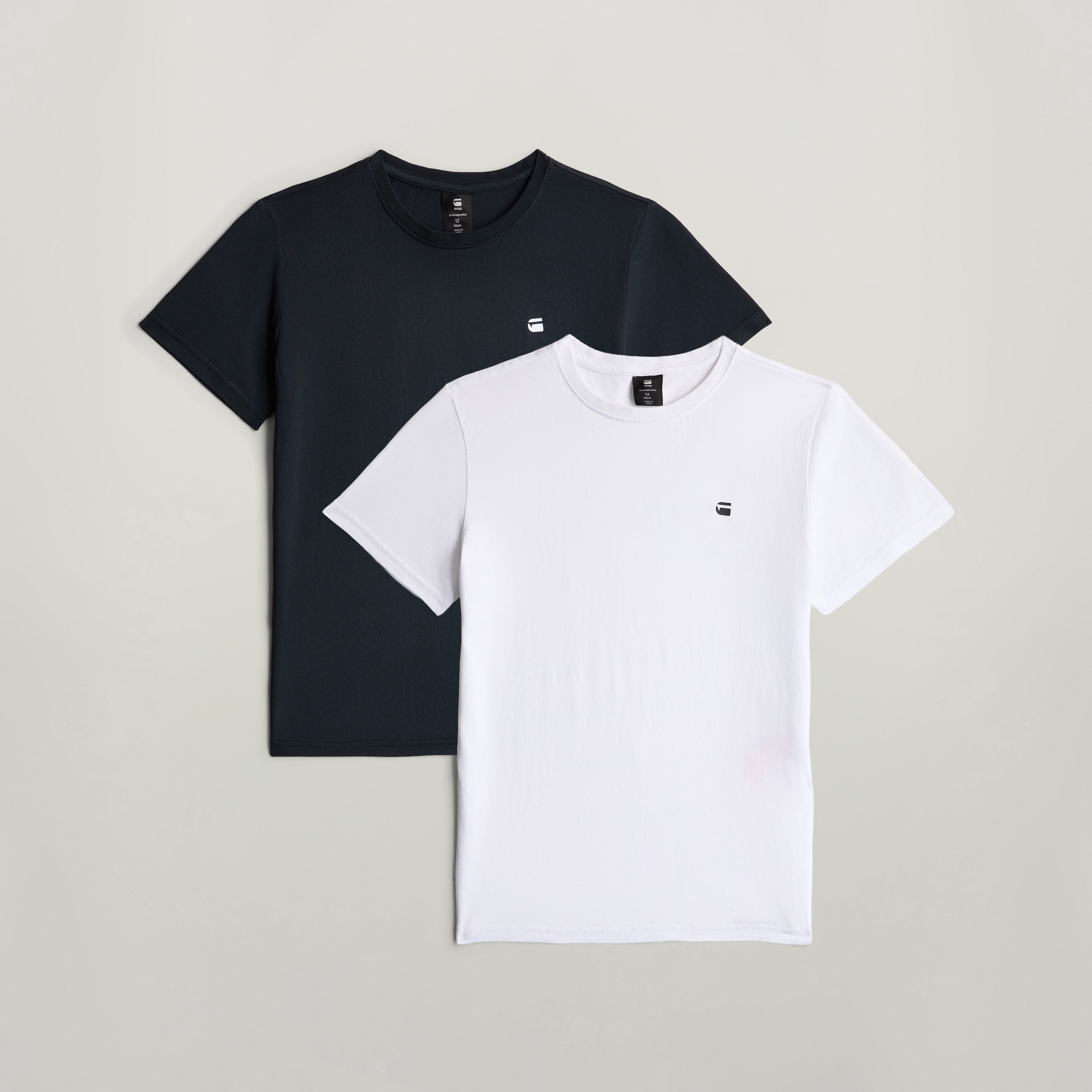 G-STAR T-Shirt "KIDS, T-Shirt ss regular 2PK" Packung, 2 mit kleinem Logoprint, Baumwolle