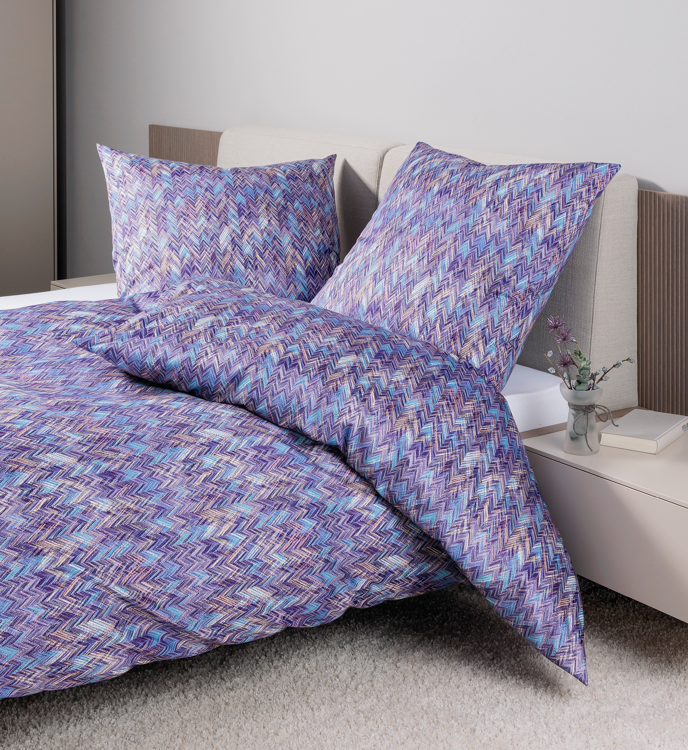 Janine Bettwäsche "Mako-Satin98121 07" mit Reissverschluss günstig online kaufen