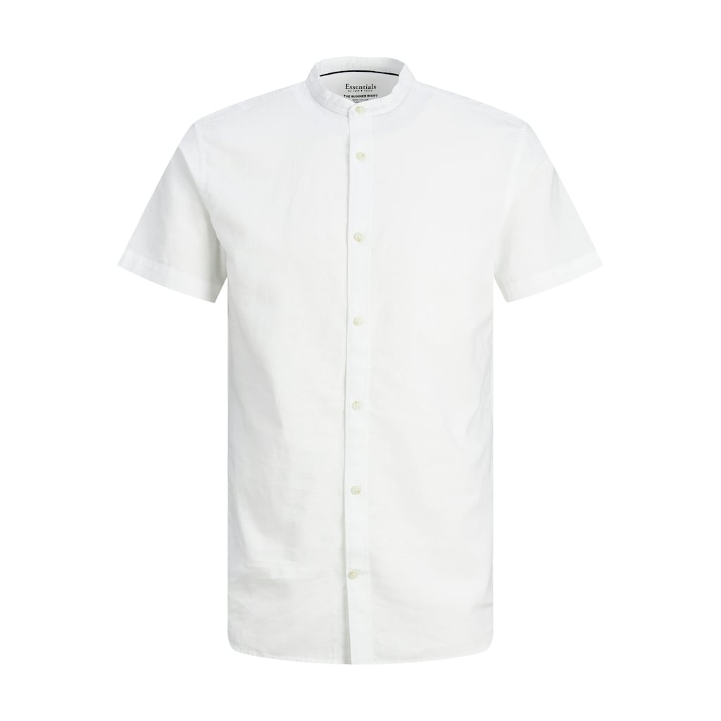 Jack & Jones Kurzarmhemd »JJESUMMER BAND LINEN BLEND SHIRT SS SN«