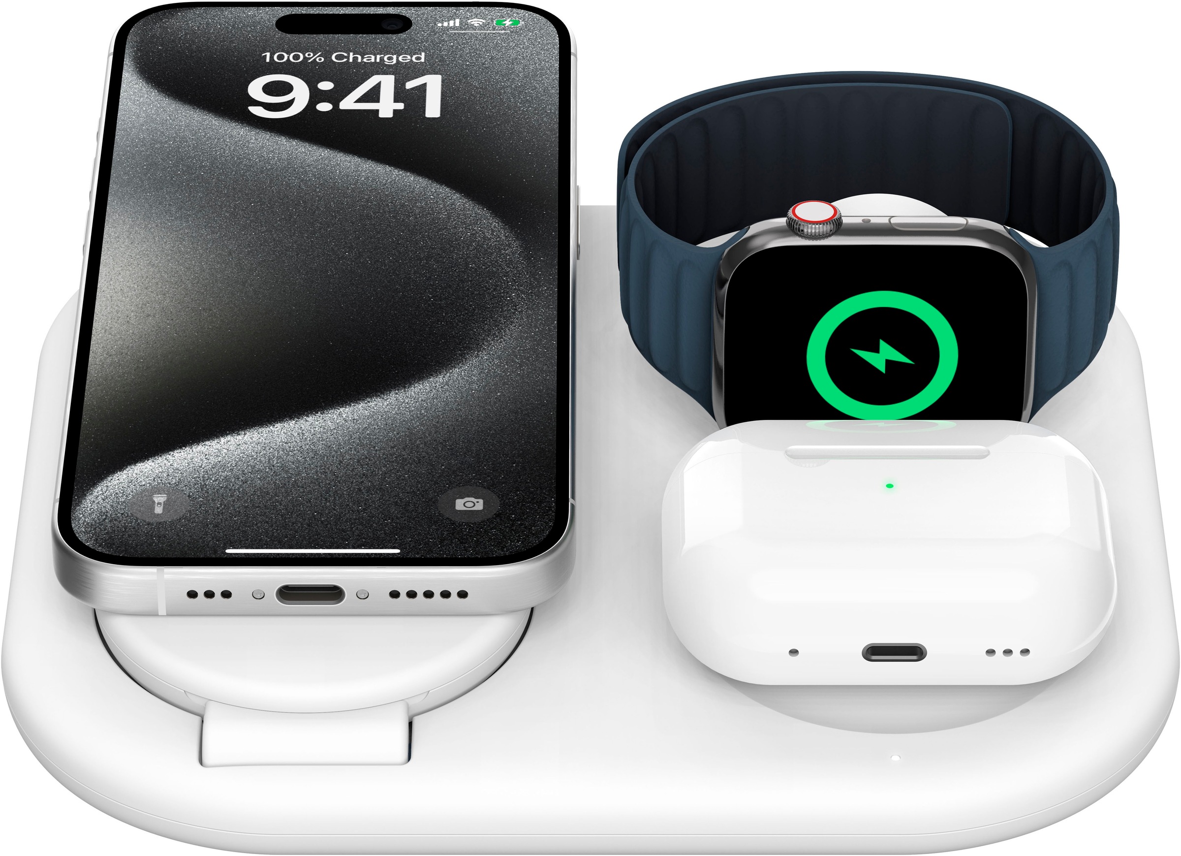 Belkin Wireless Charger »BoostCharge 3-in-1 15 W magnetisch, einklappbar«