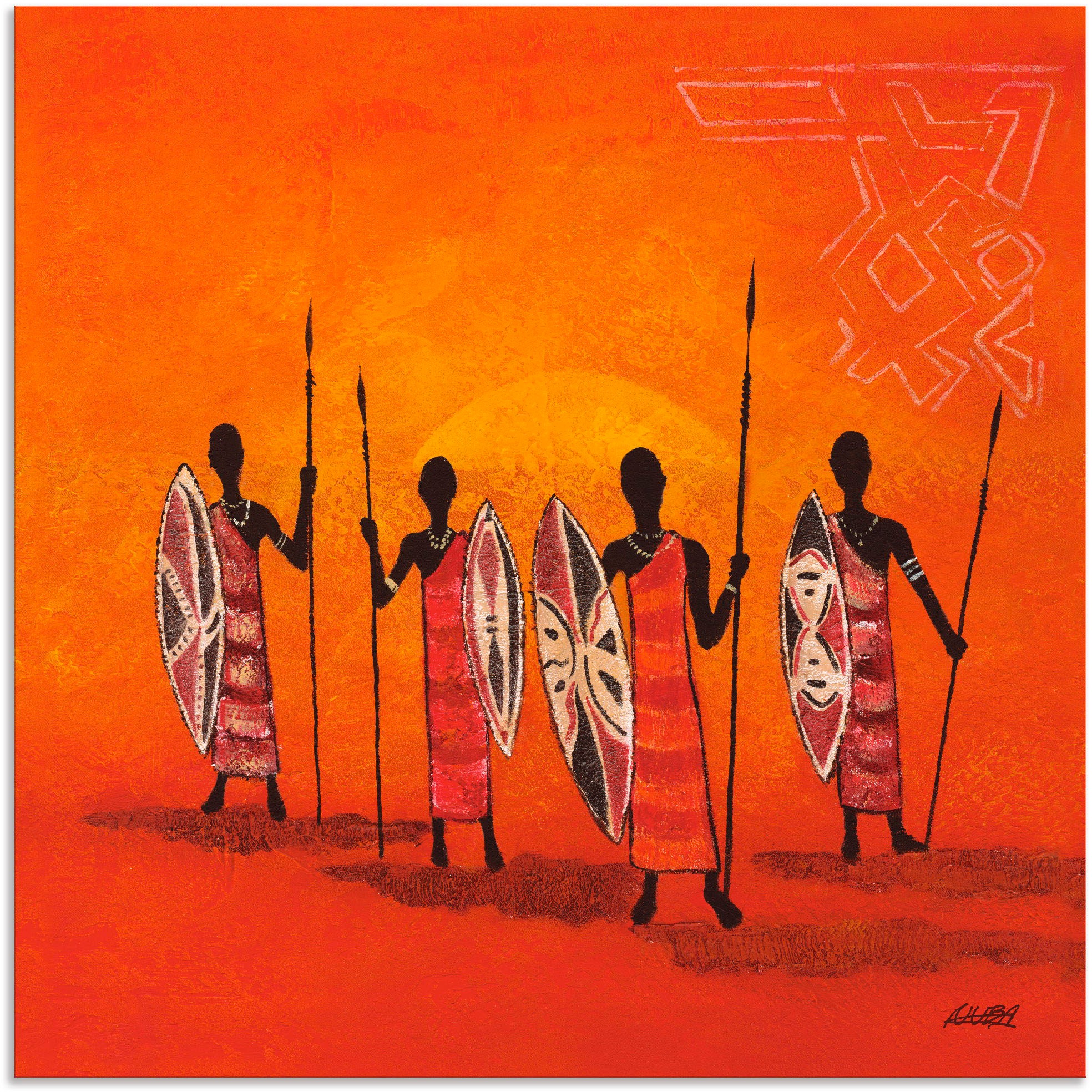 Artland Wandbild "Afrikanische Männer", Mann, (1 St.), als Alubild, Outdoor günstig online kaufen