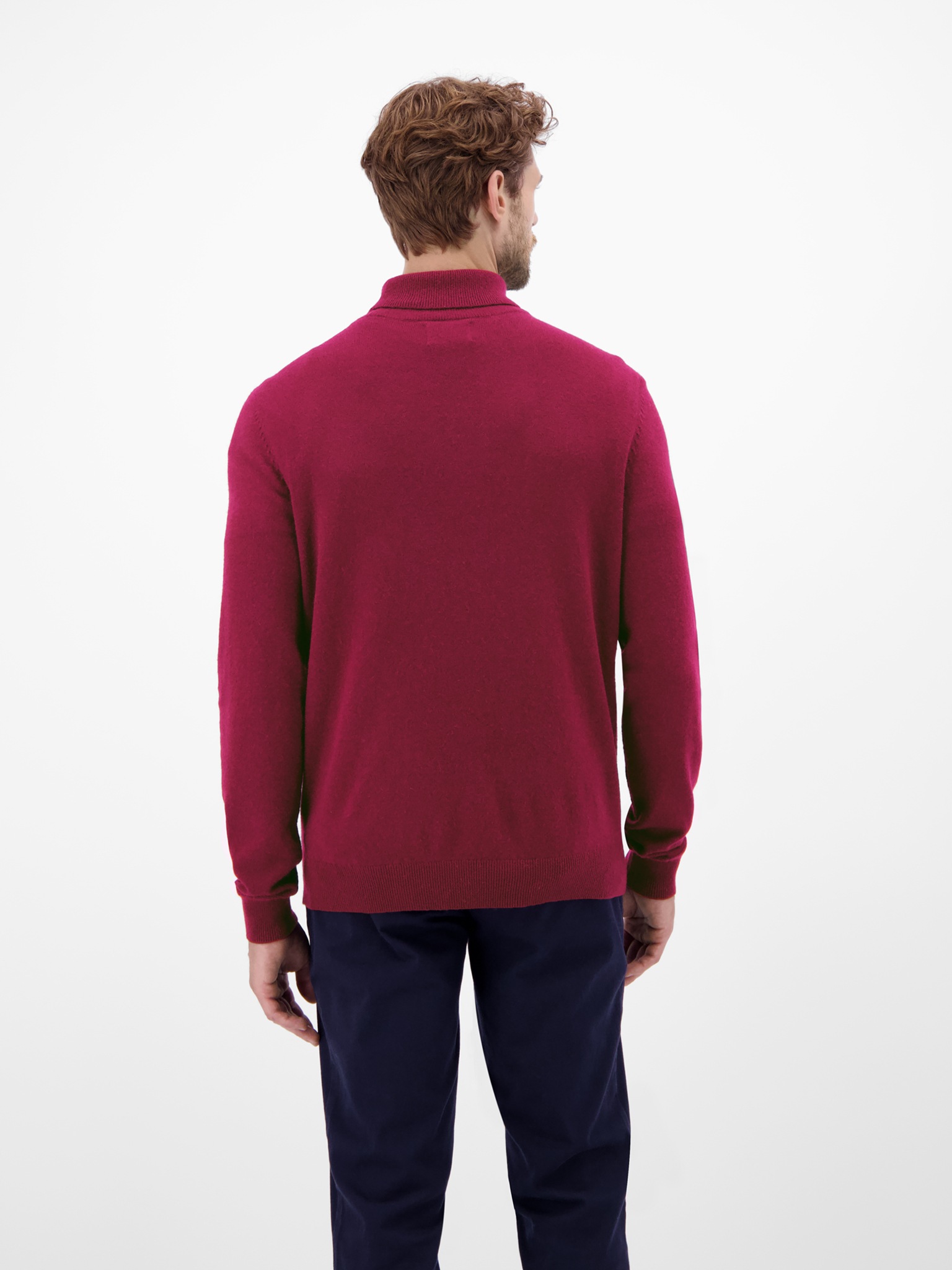 LERROS Rollkragenpullover mit Logo-Stickerei und aus Schurwolle mit Kaschmi günstig online kaufen