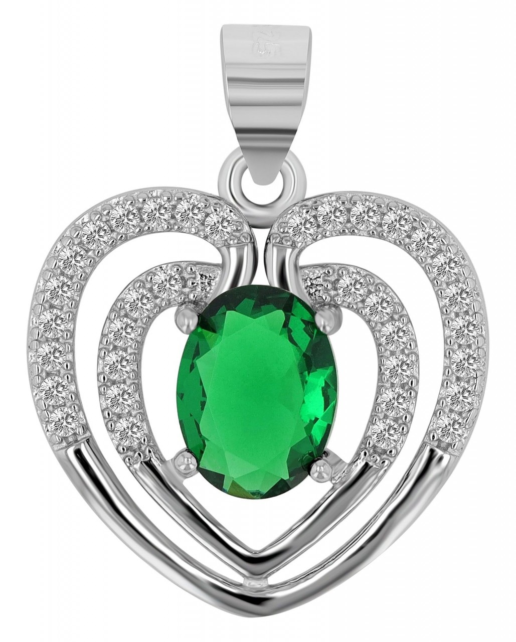 Adelia´s Kettenanhänger »Neuheit 2025 - eleganter Herz Anhänger aus 925 Sterling Silber«
