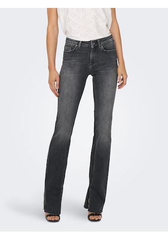 Bootcut-Jeans »ONLBLUSH HW SLIT FLR RAW DNM«