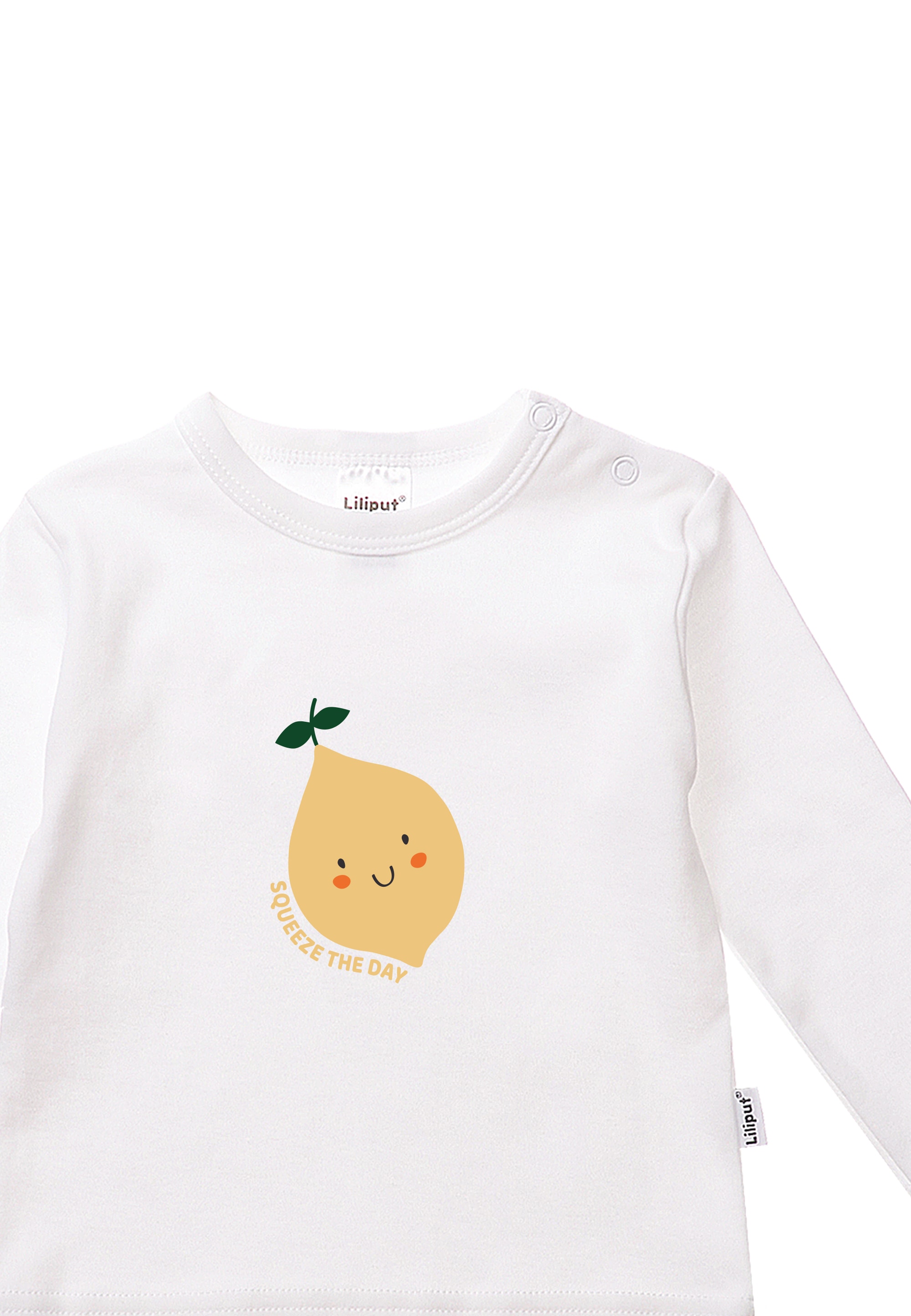 Liliput Sweatshirt »Zitrone squeeze the day«, (2 tlg.), mit Druckknöpfen auf der Schulter