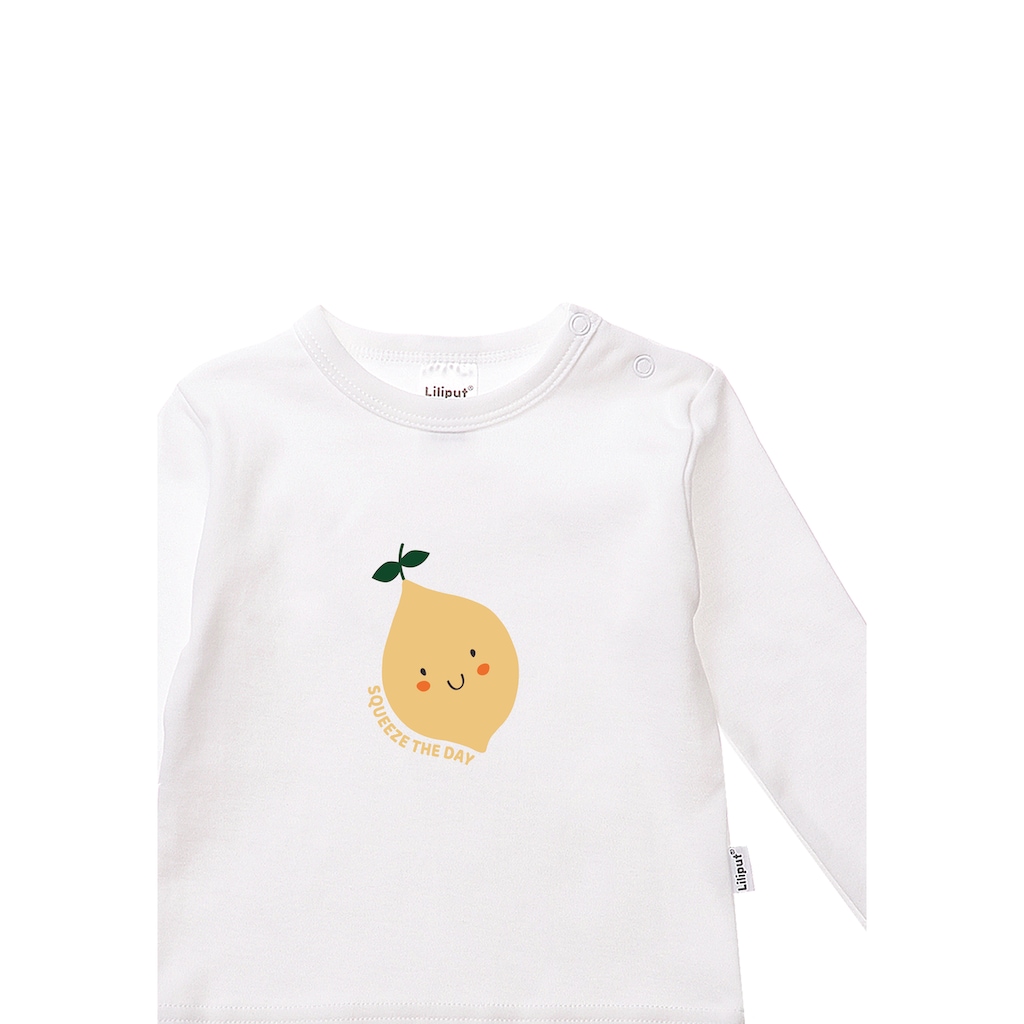 Liliput Sweatshirt »Zitrone squeeze the day«, (2 tlg.), mit Druckknöpfen auf der Schulter