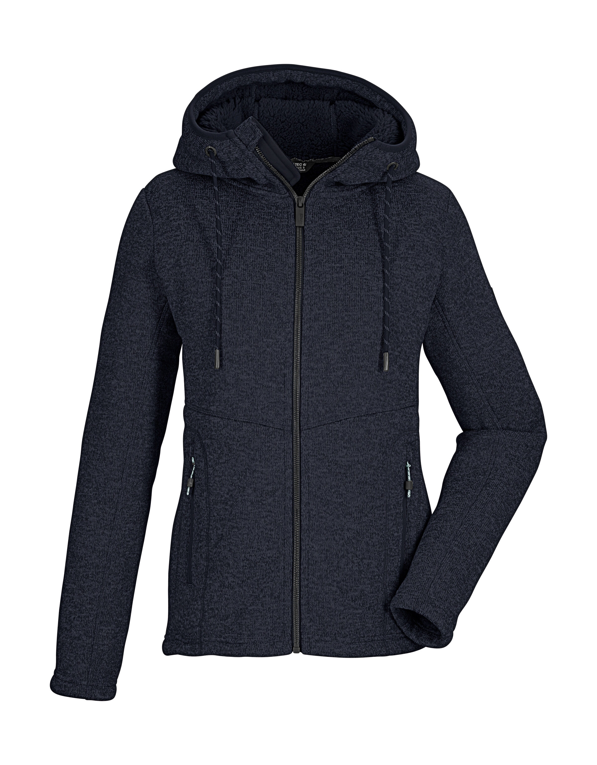 Killtec Fleecejacke »KOW 41 WMN KNTFLC JCKT« Strickfleecejacke mit Teddyfutter, Kapuze, verschließbare Taschen