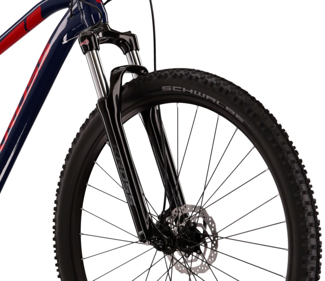 Kross Mountainbike »KROSS MTB Hardtail Level 2.0 29" blau 18 Gänge«, 18 Gang, Shimano, ALIVIO M3100 Schaltwerk, Kettenschaltung