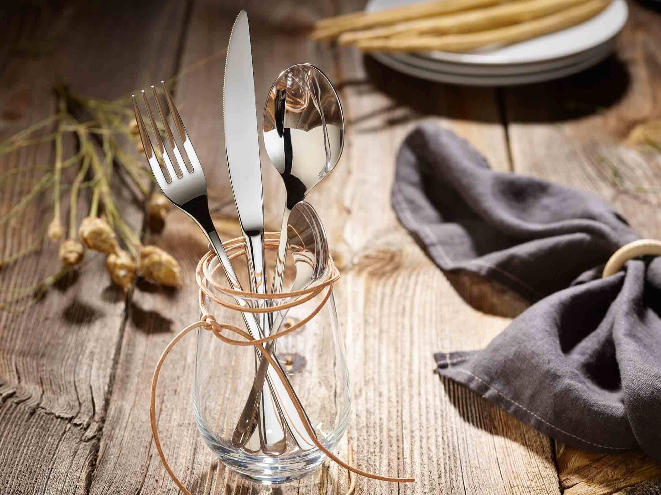 vivo Villeroy & Boch Group Besteck-Set »Tafelbesteck New Fresh Basic 24er Set silber«