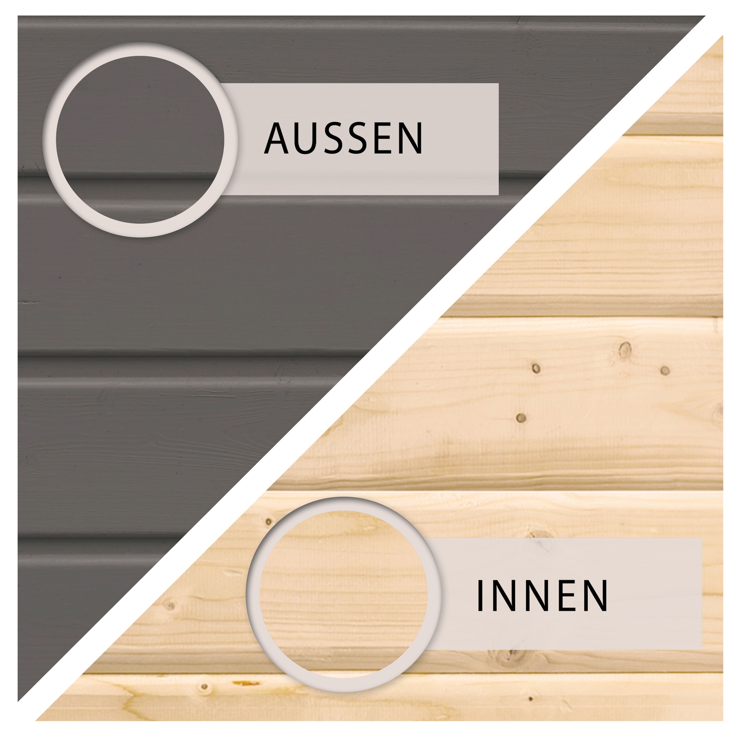 Karibu Gartenhaus »Arnis«, (Set), mit Anbaudach 2,40 cm Breite