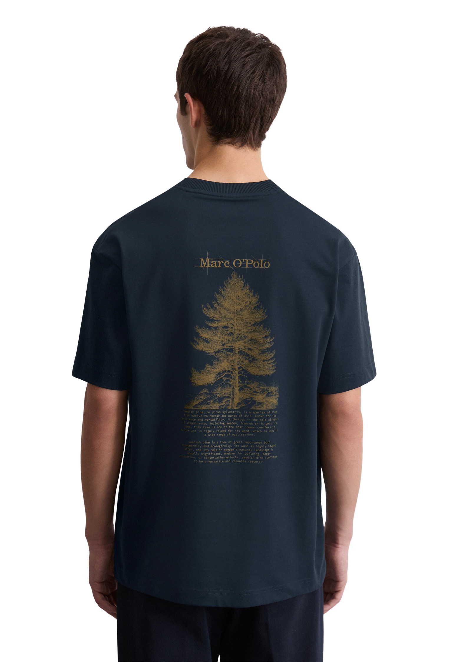 Marc O'Polo T-Shirt »mit Natur-Rückenprint«