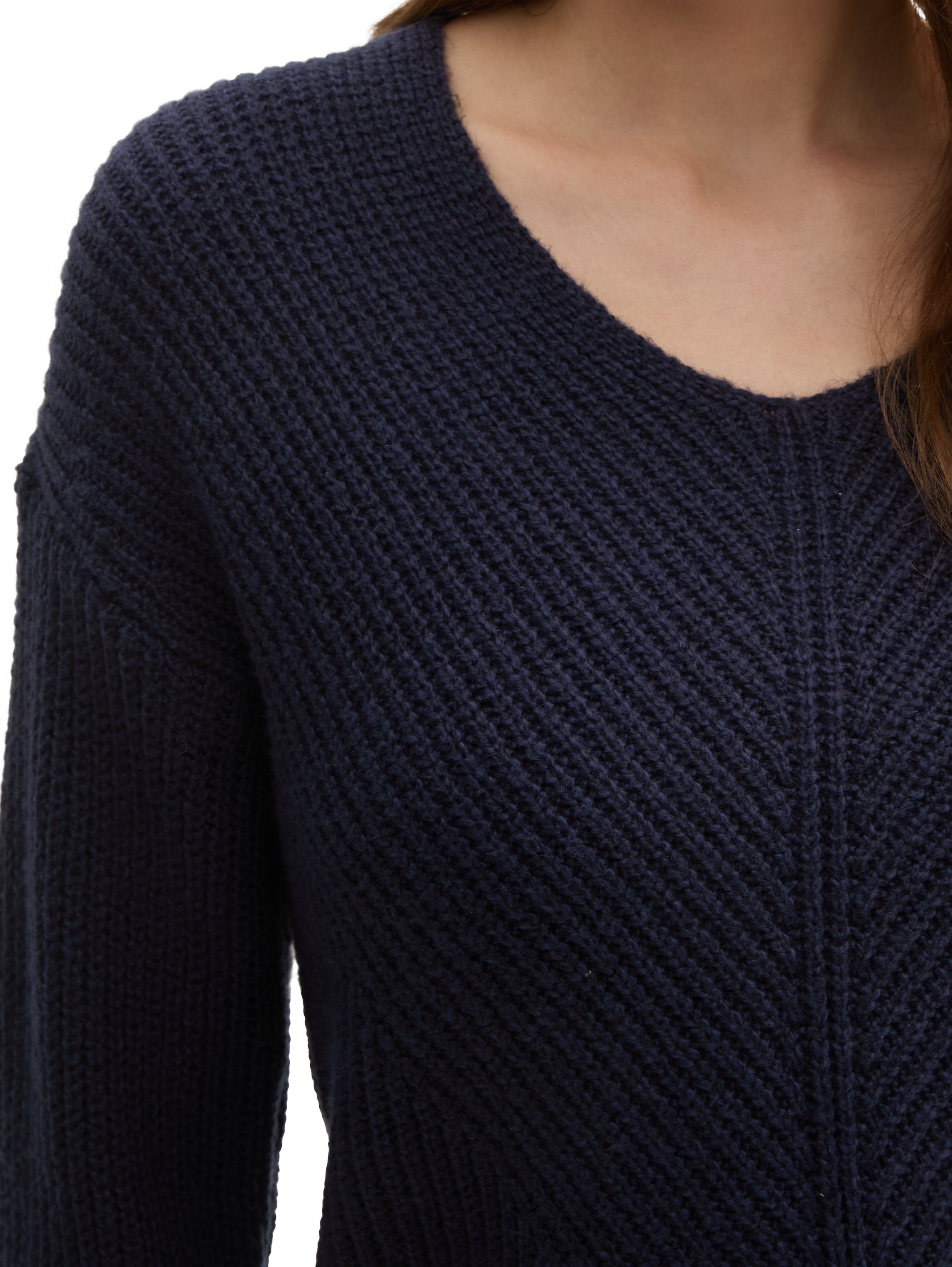 TOM TAILOR Strickpullover, mit V-Ausschnitt