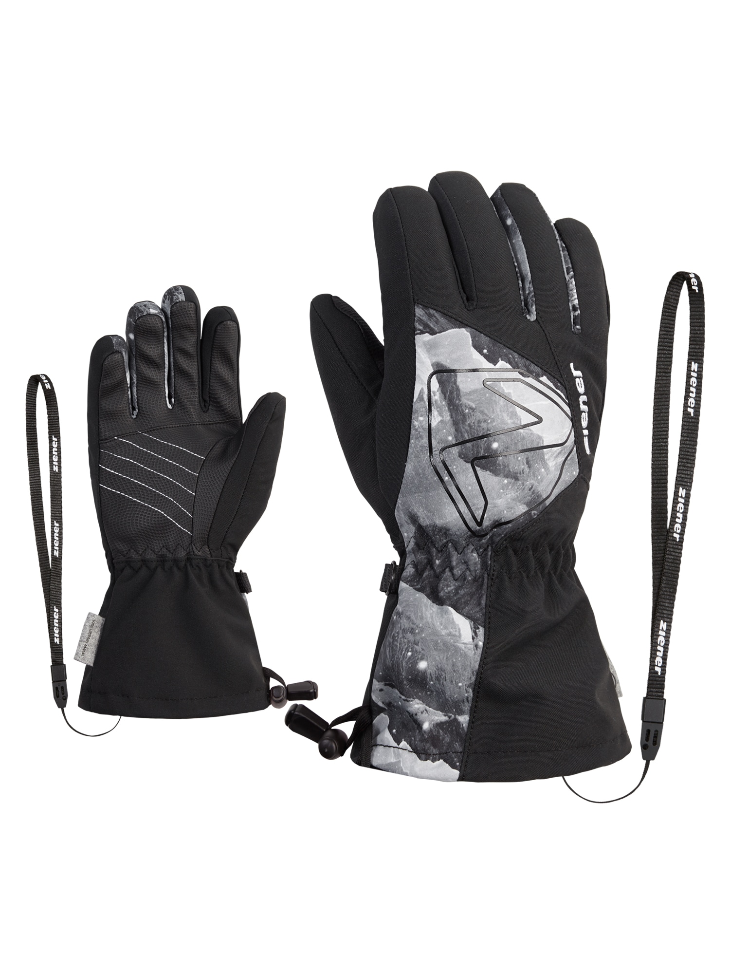 Ziener Skihandschuhe "LAVAL-Z AQUASHIELD JUNIOR" wasserdicht, winddicht, atmungsaktiv, Wollwattierung