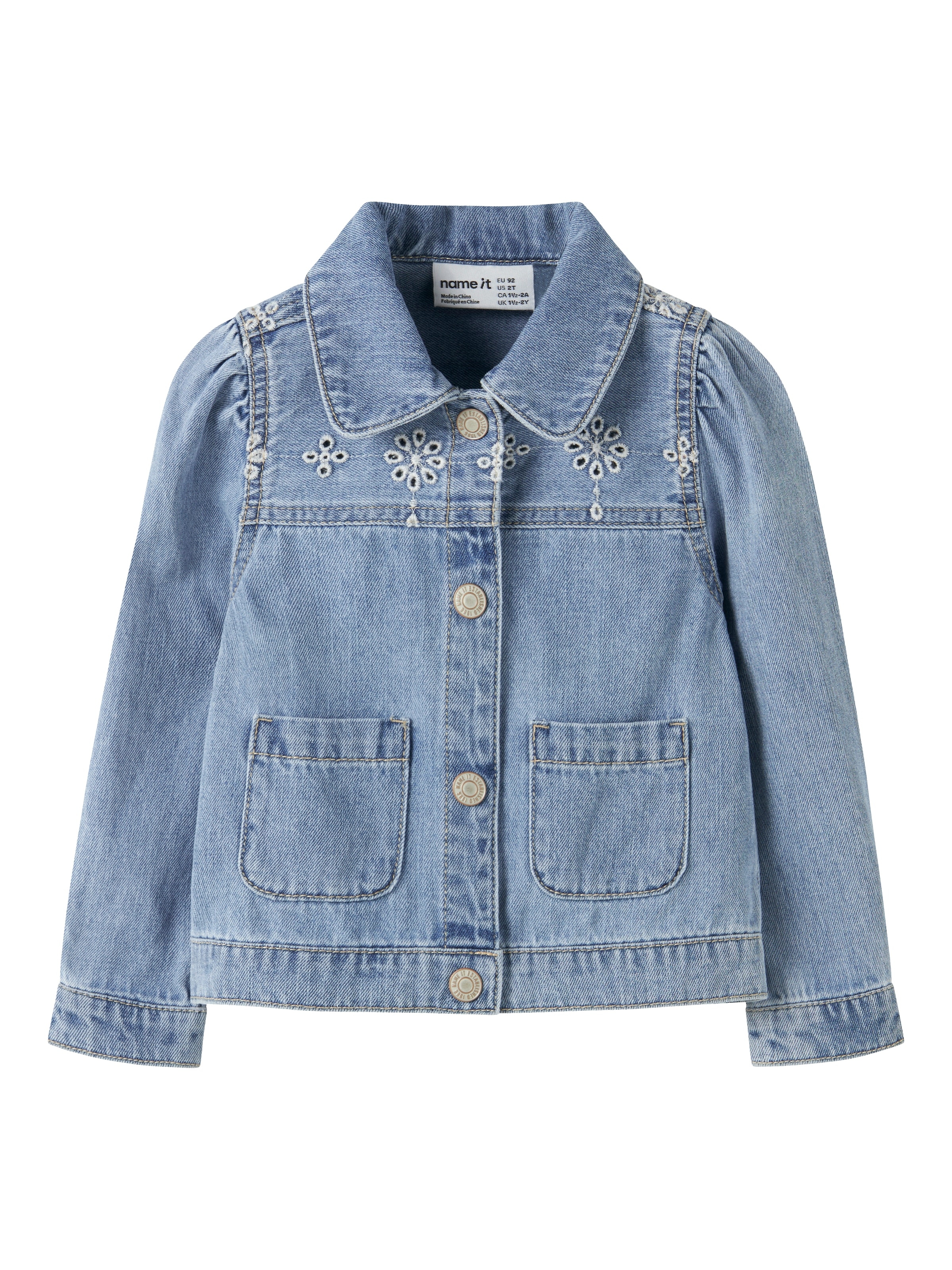 Name It Jeansjacke »NMFHARPER DNM ANGLAISE JACKET 1026-OV H« Baumwolle