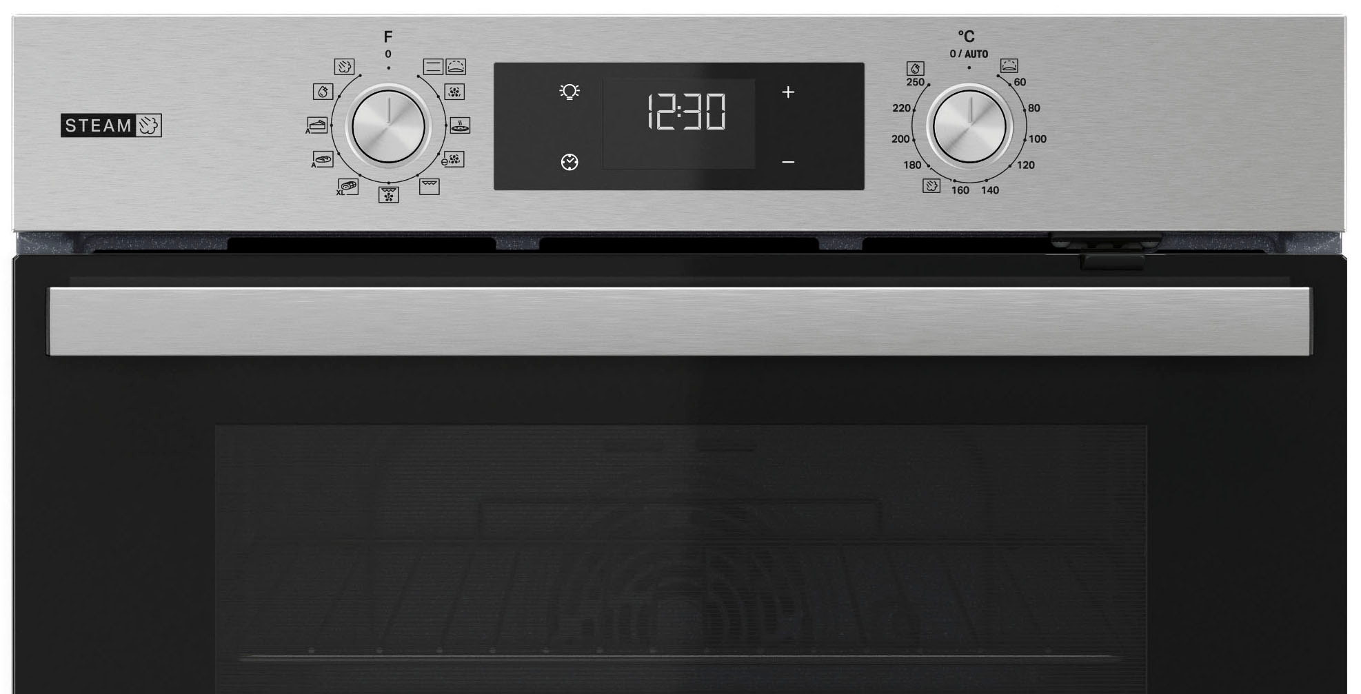 BAUKNECHT Einbaubackofen  »BBA2S85HU1«, mit 1-fach-Teleskopauszug, Gentle Steam