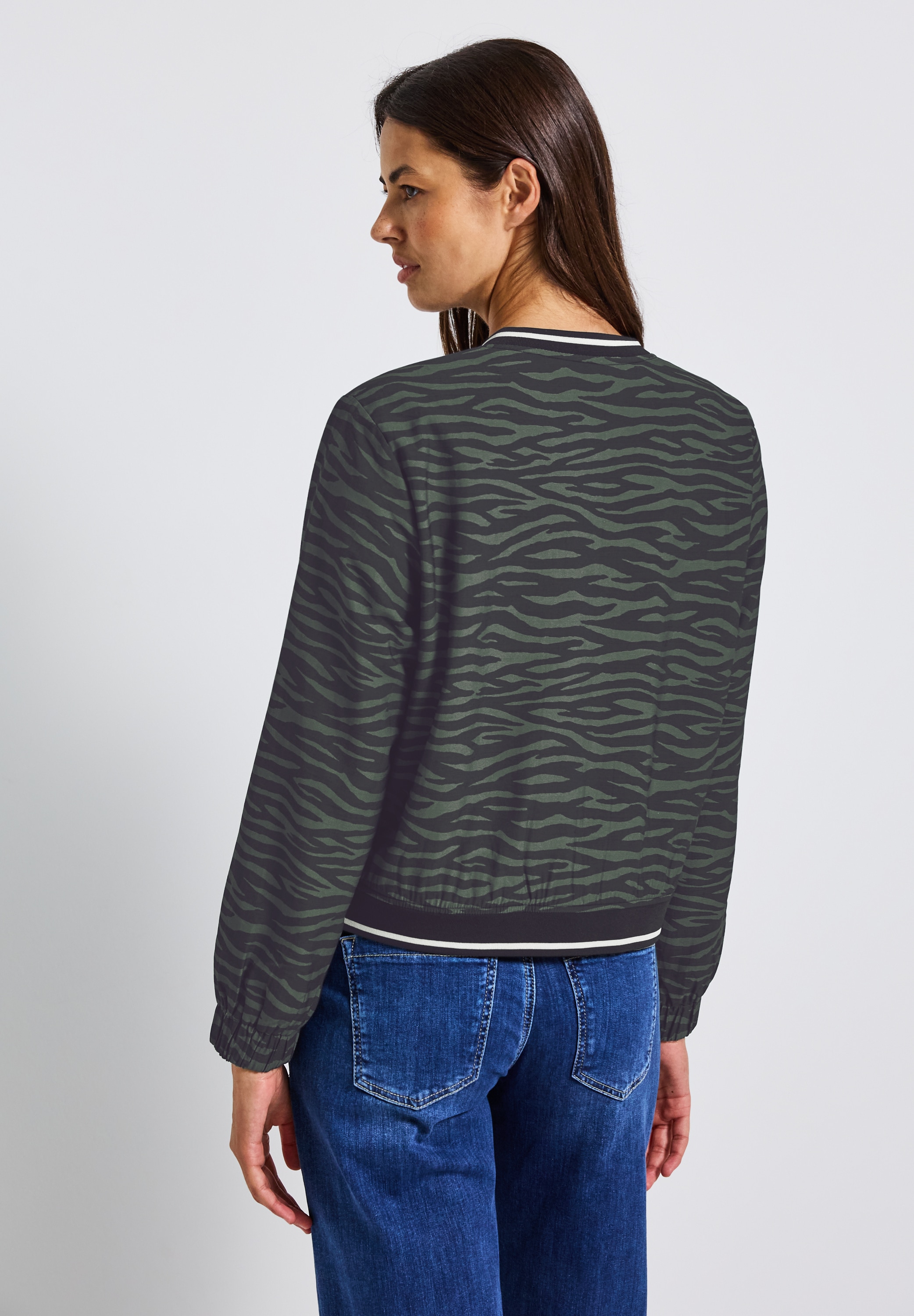 STREET ONE Blouson, ohne Kapuze, mit Leomuster