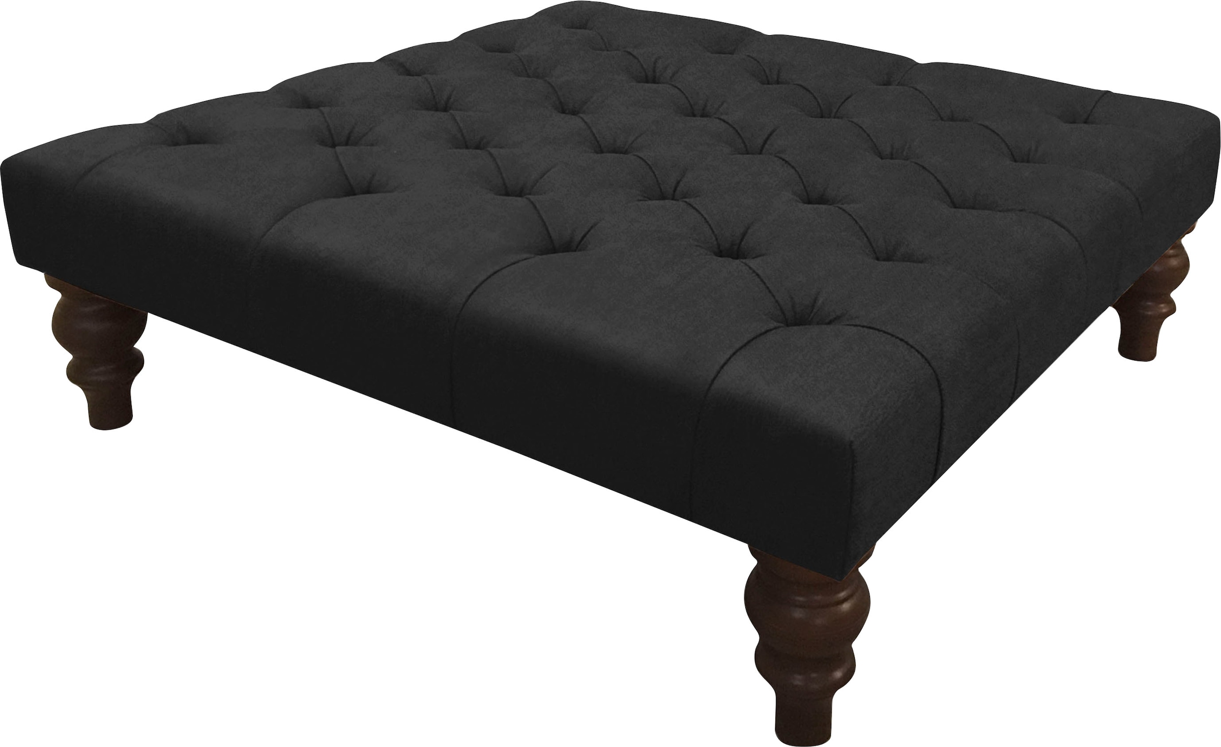 Home affaire Hocker »Duc« hochwertige Knopfheftung im Rücken, Samtoptik mit changierender Optik