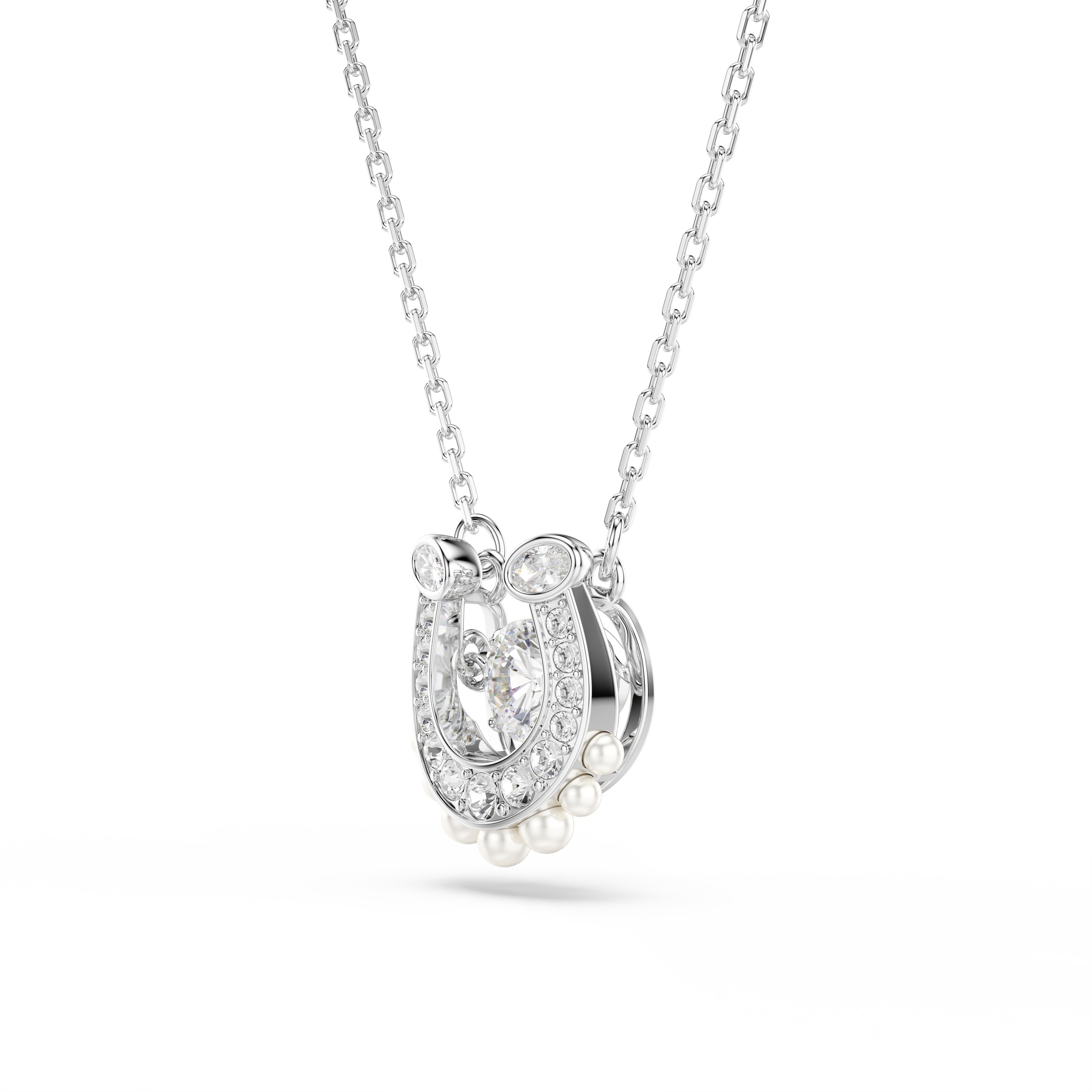 Swarovski Kette mit Anhänger »Schmuck Geschenk Symbolica Halskette Hufeisen« mit Swarovski® Kristall - mit Swarovski® Perle